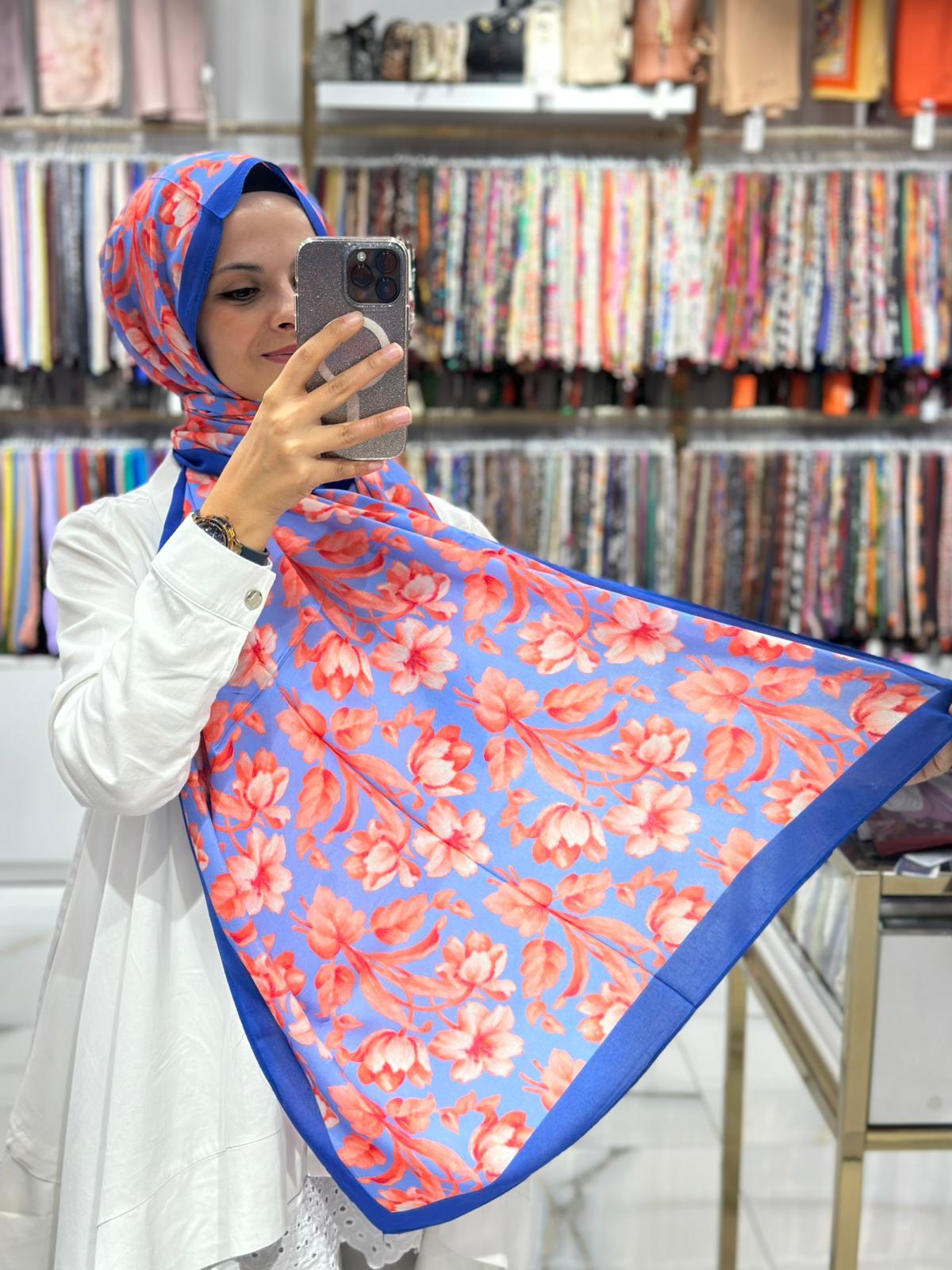 Emproyal Desenli %100 Cotton Şal 04