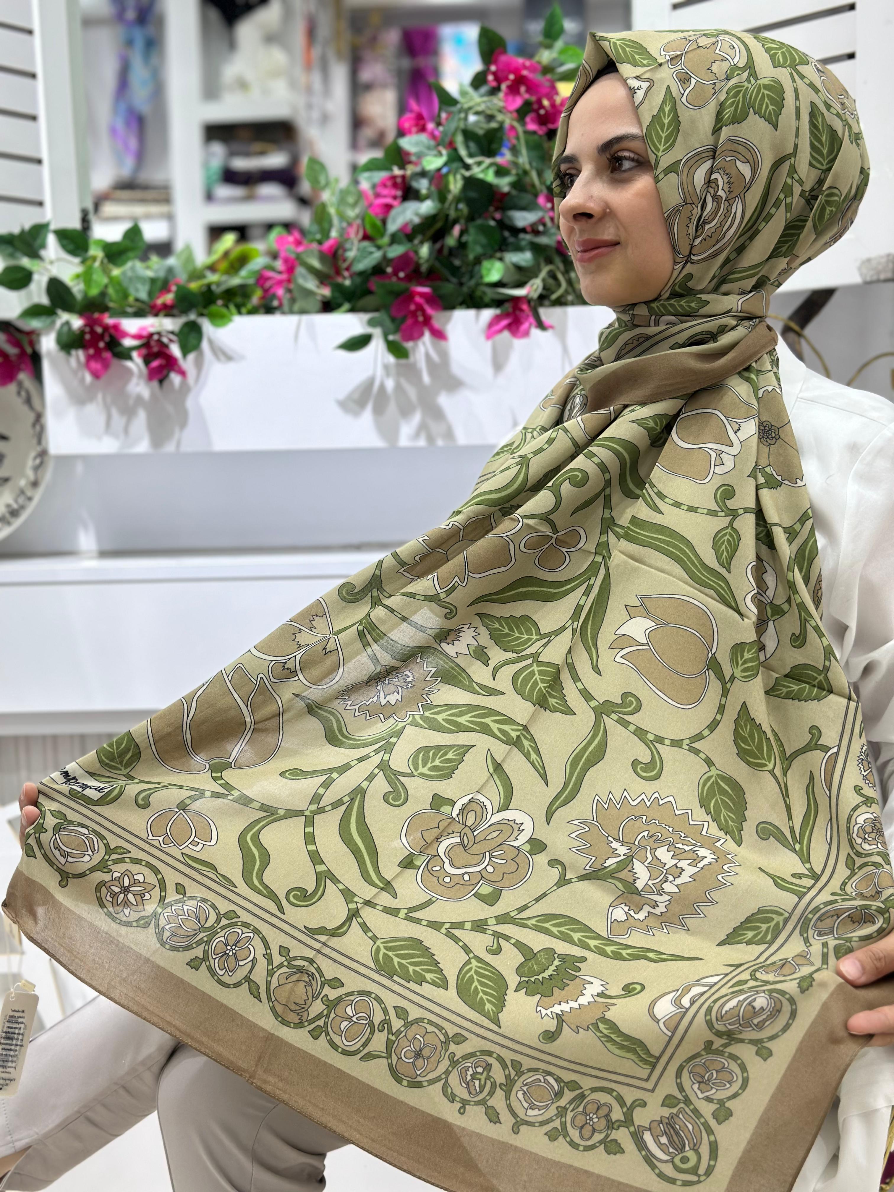 Emproyal Desenli %100 Cotton Şal 07