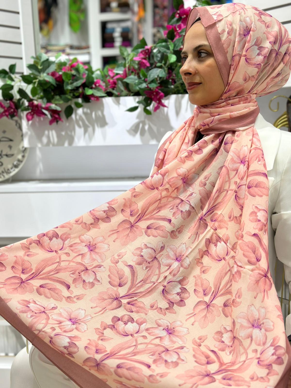 Emproyal Desenli %100 Cotton Şal 12
