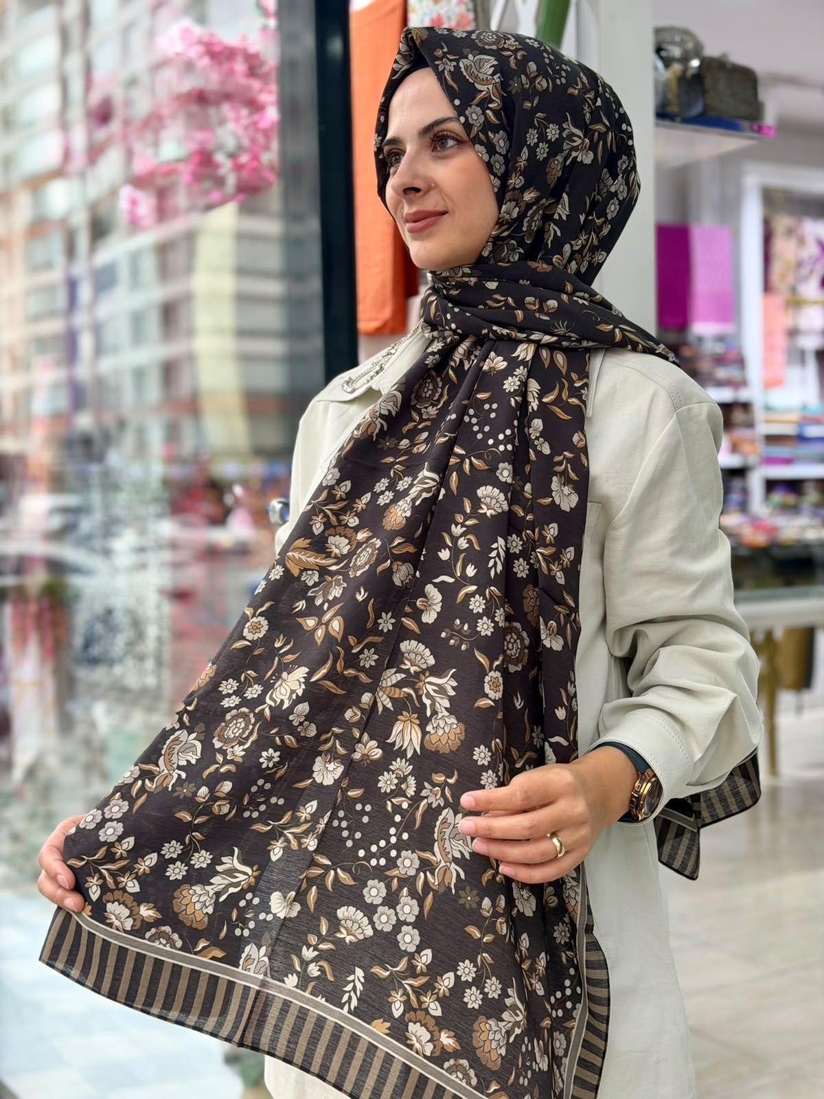FENZA Desenli Şal