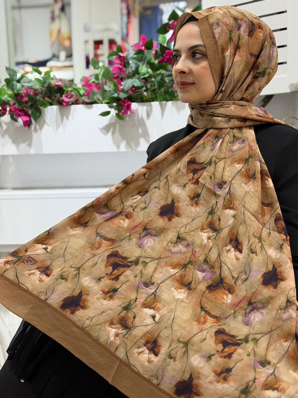 Glamouria Desenli Viskon Şal 03