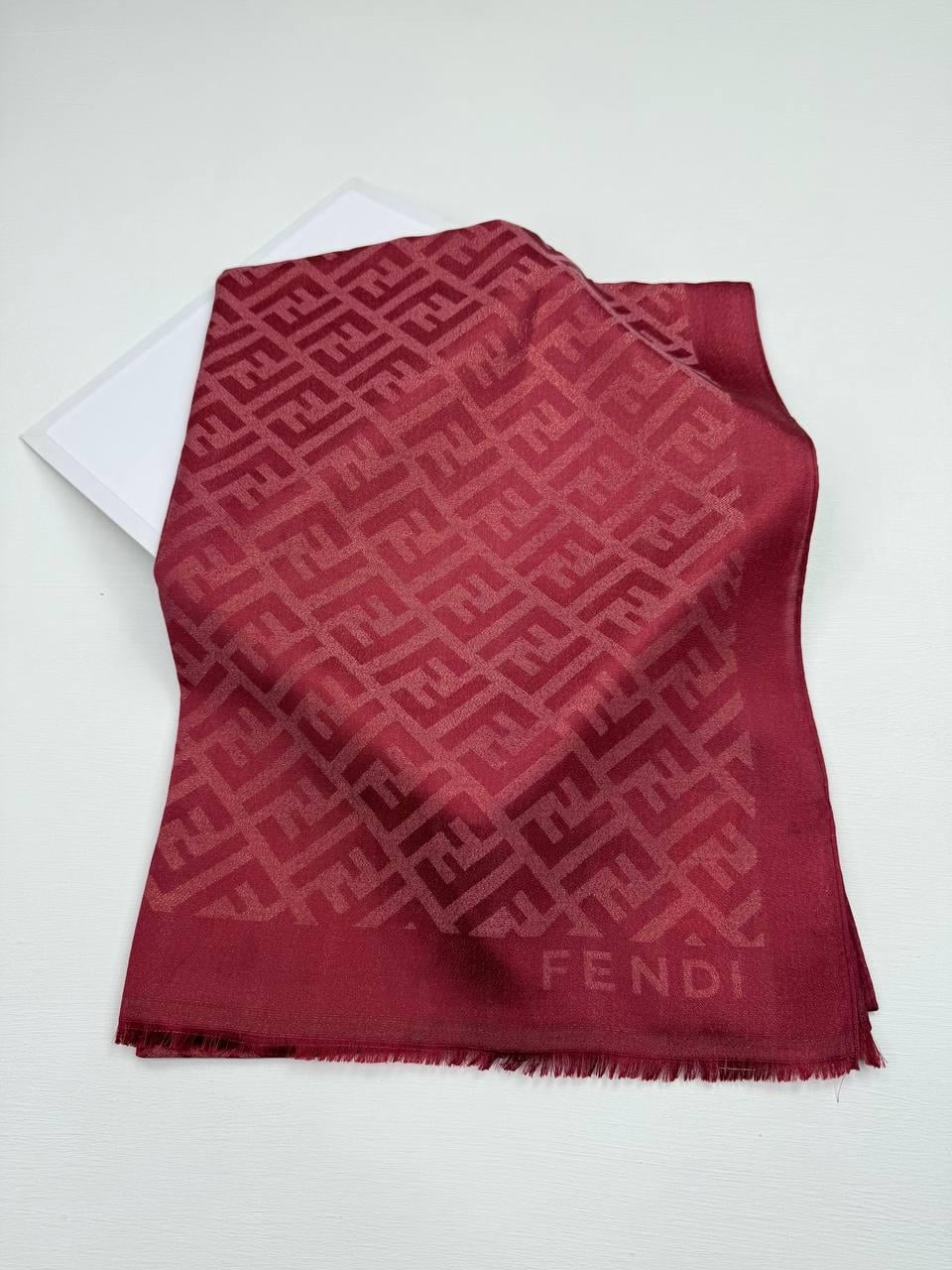 İthal Simli Marka Şal Bordo Rengi
