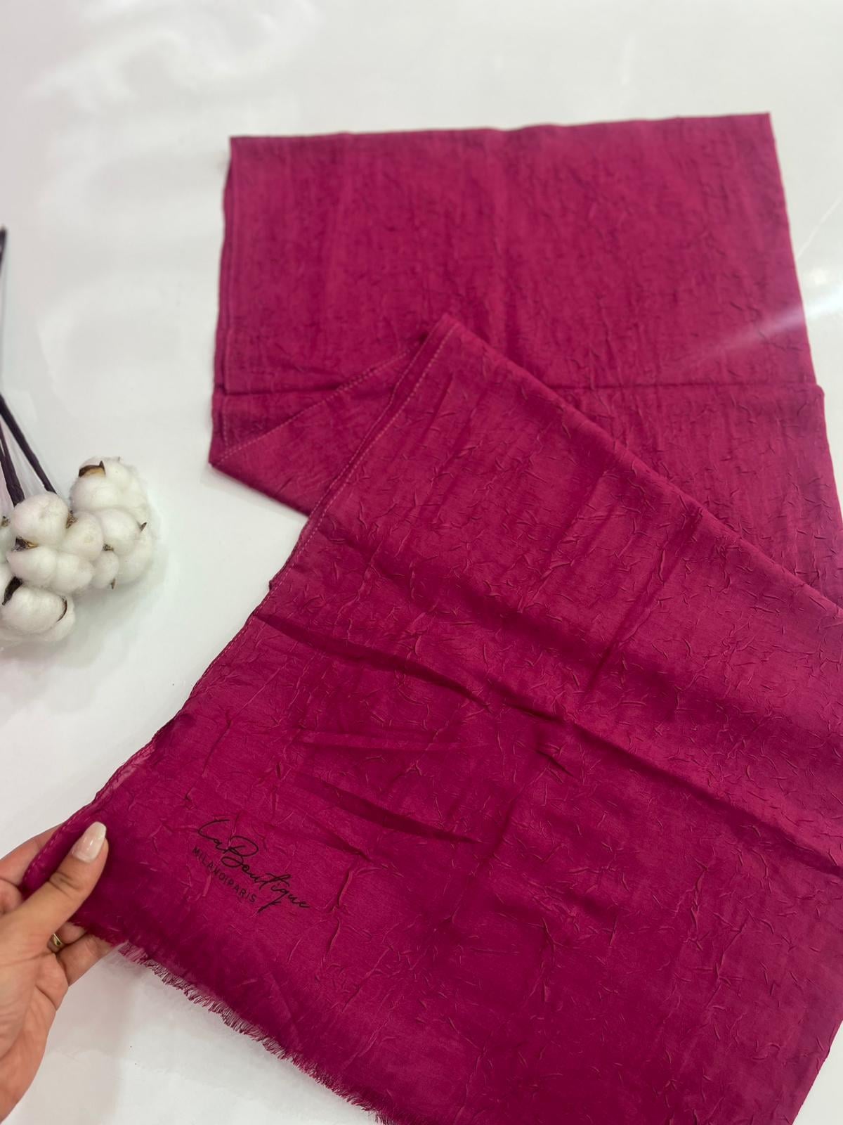 La Boutique Be Happy Bambu Şal Pepeçura Rengi