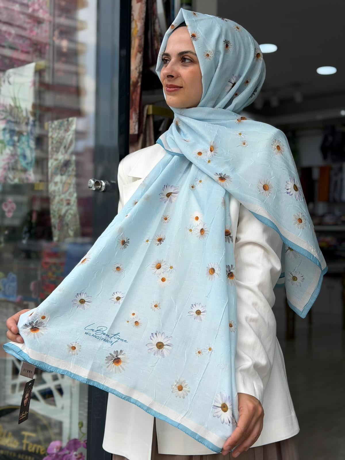 La Boutique Desenli Crush Şal 02