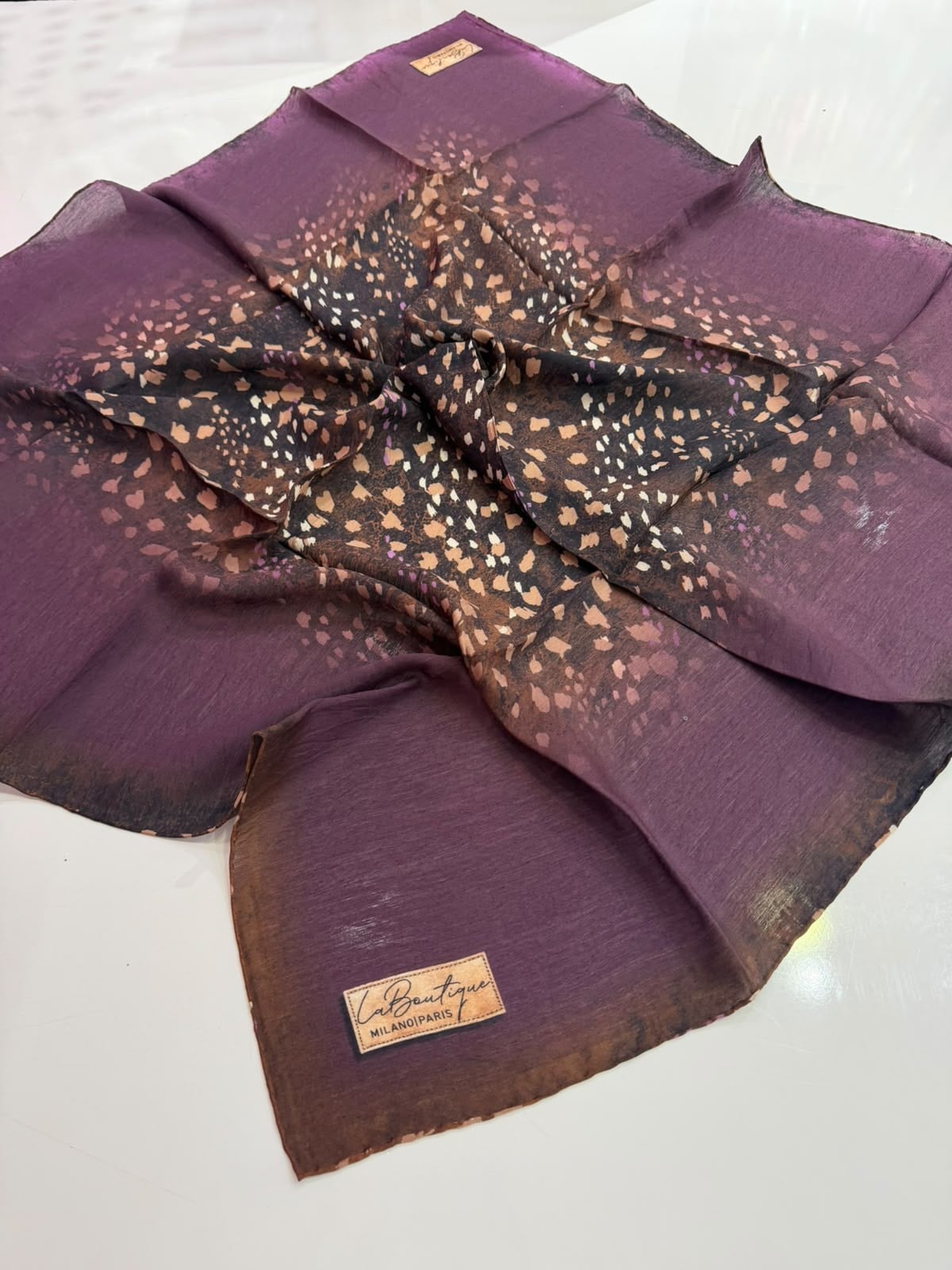 La Boutique Desenli Organik Eşarp 01