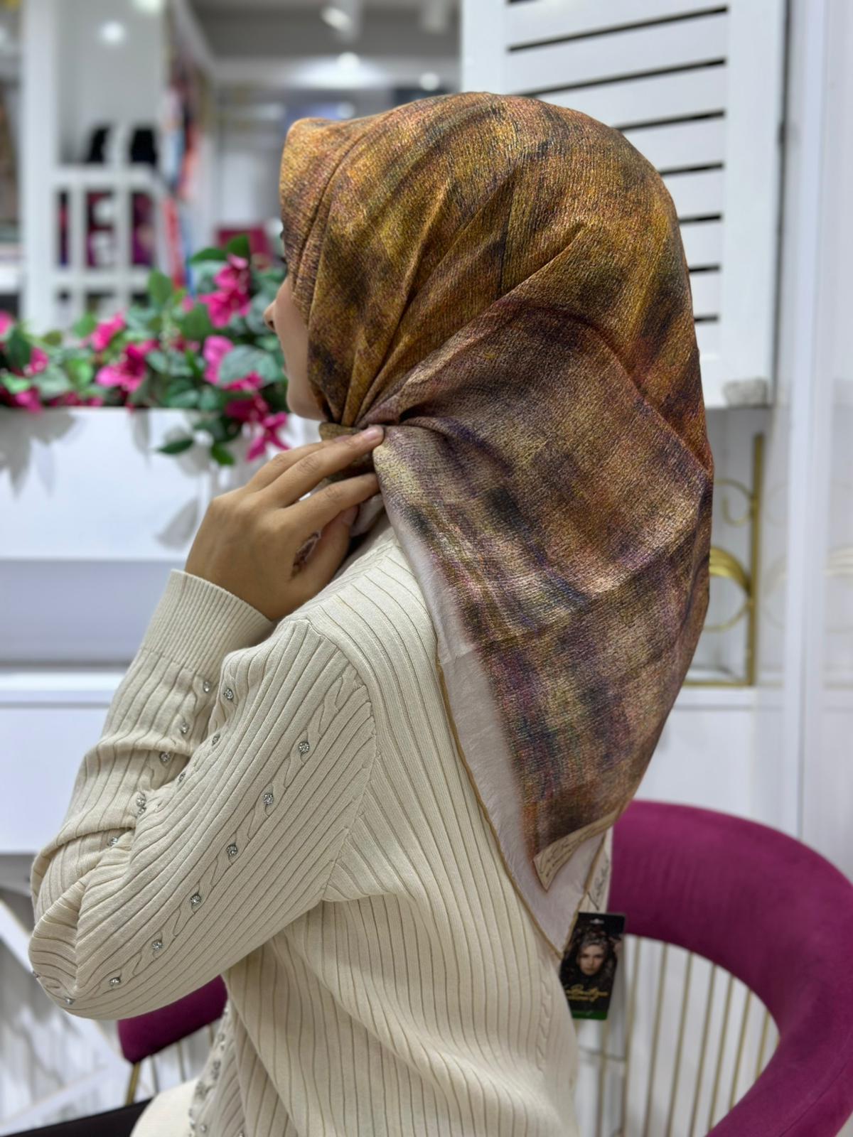 La Boutique Desenli Organik Eşarp 05