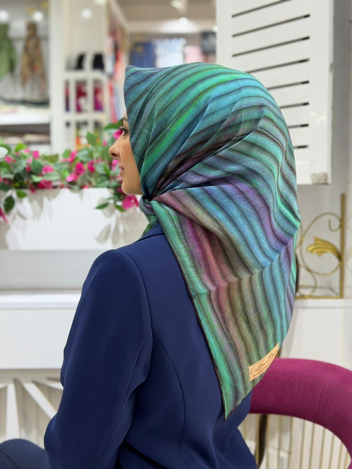 La Boutique Desenli Organik Eşarp 1302