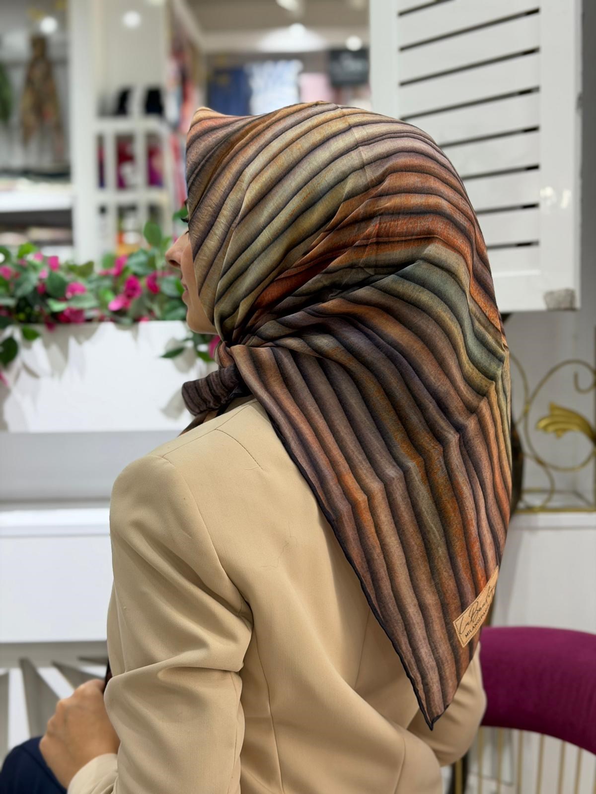 La Boutique Desenli Organik Eşarp 1310