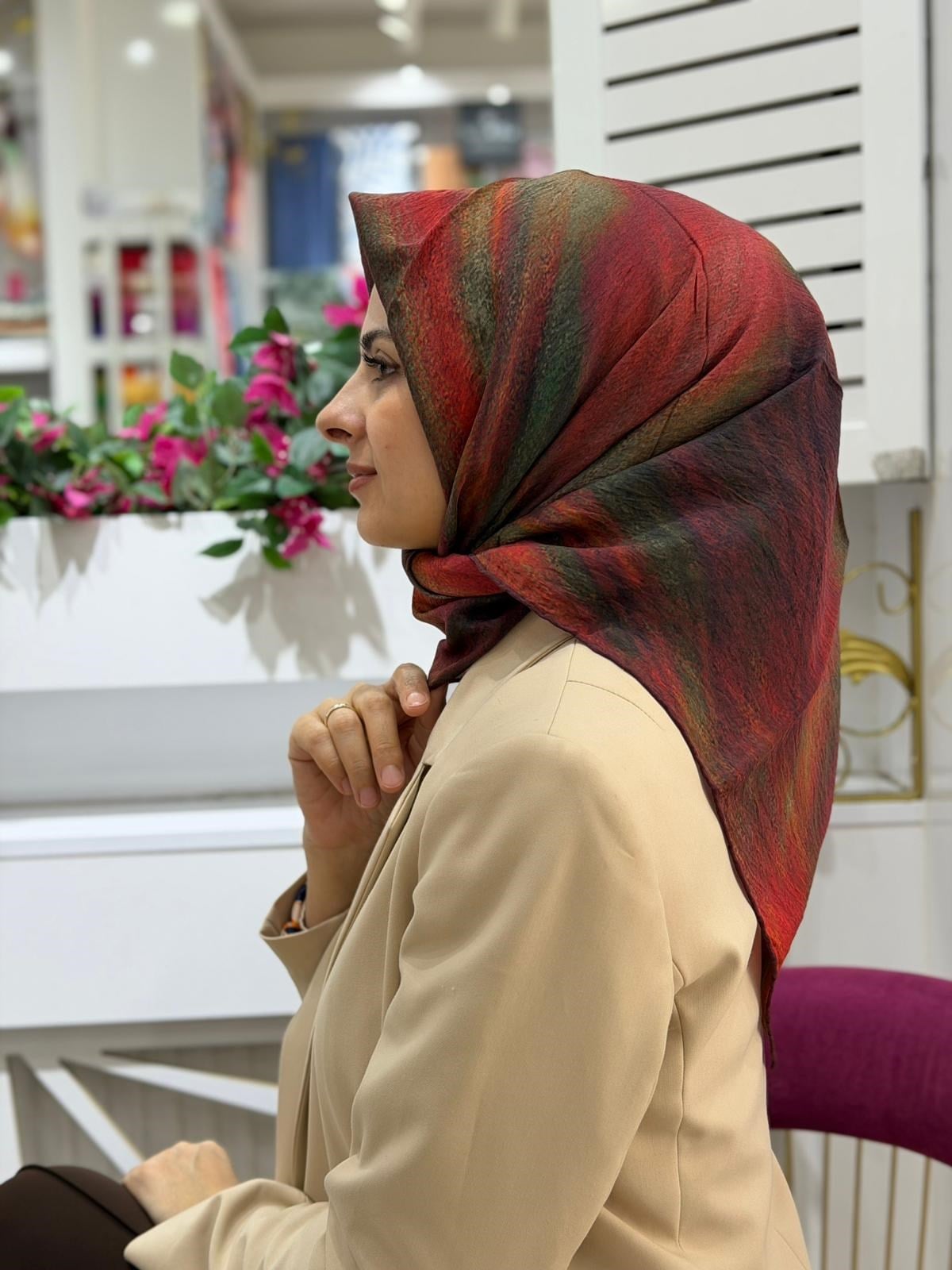 La Boutique Desenli Organik Eşarp 4602