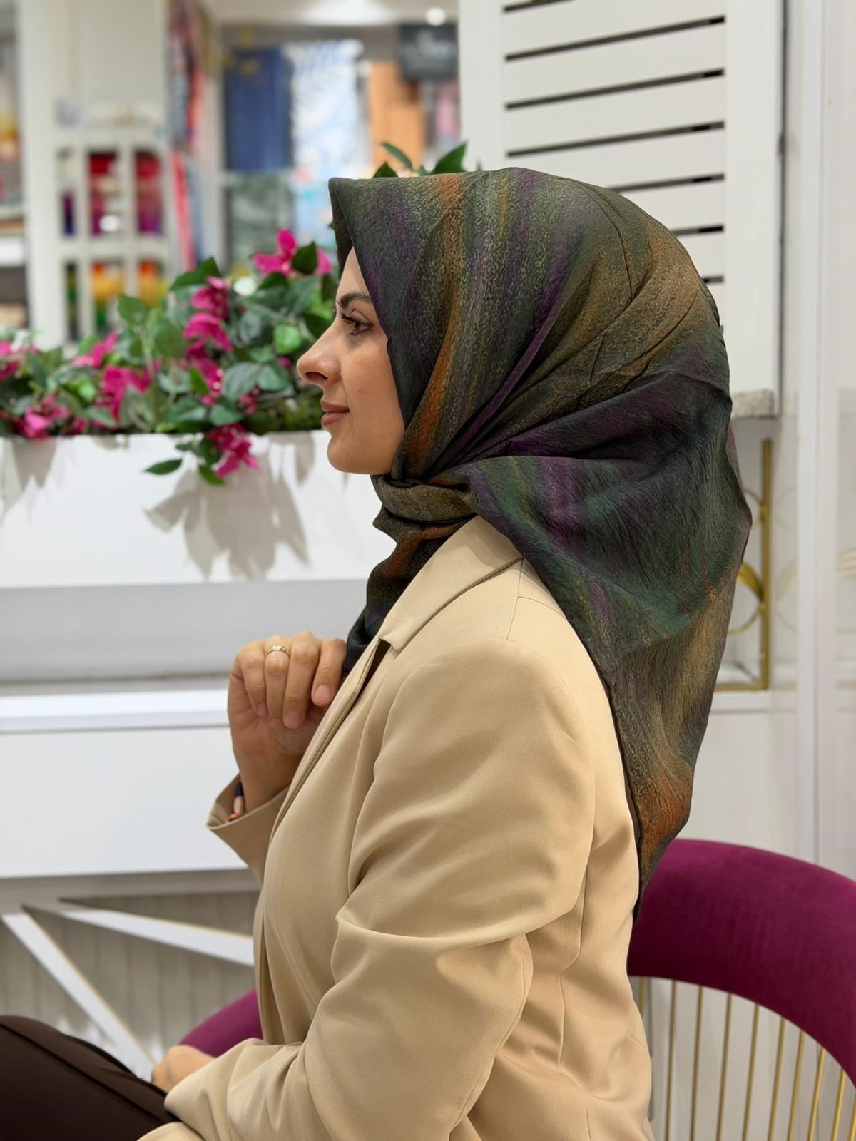La Boutique Desenli Organik Eşarp 4604