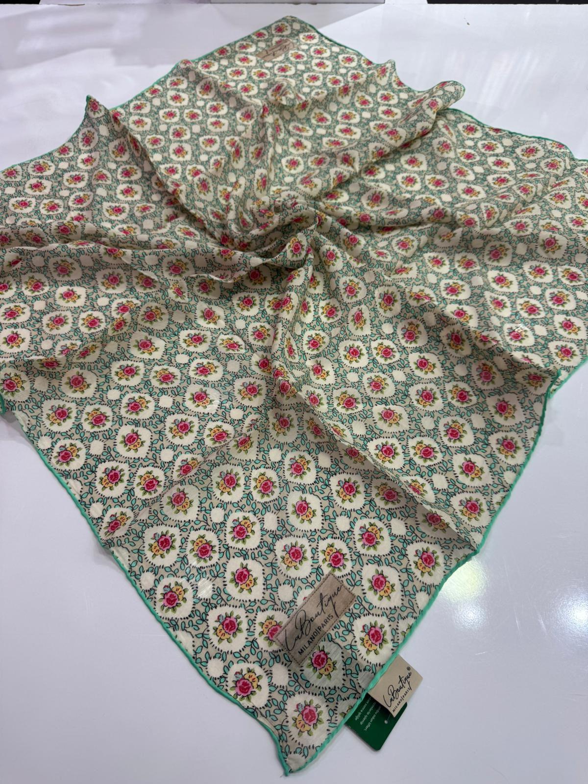 La Boutique Organik Desenli Eşarp 01