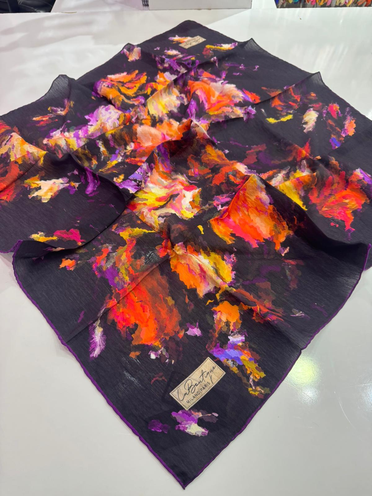 La Boutique Organik Desenli Eşarp 02
