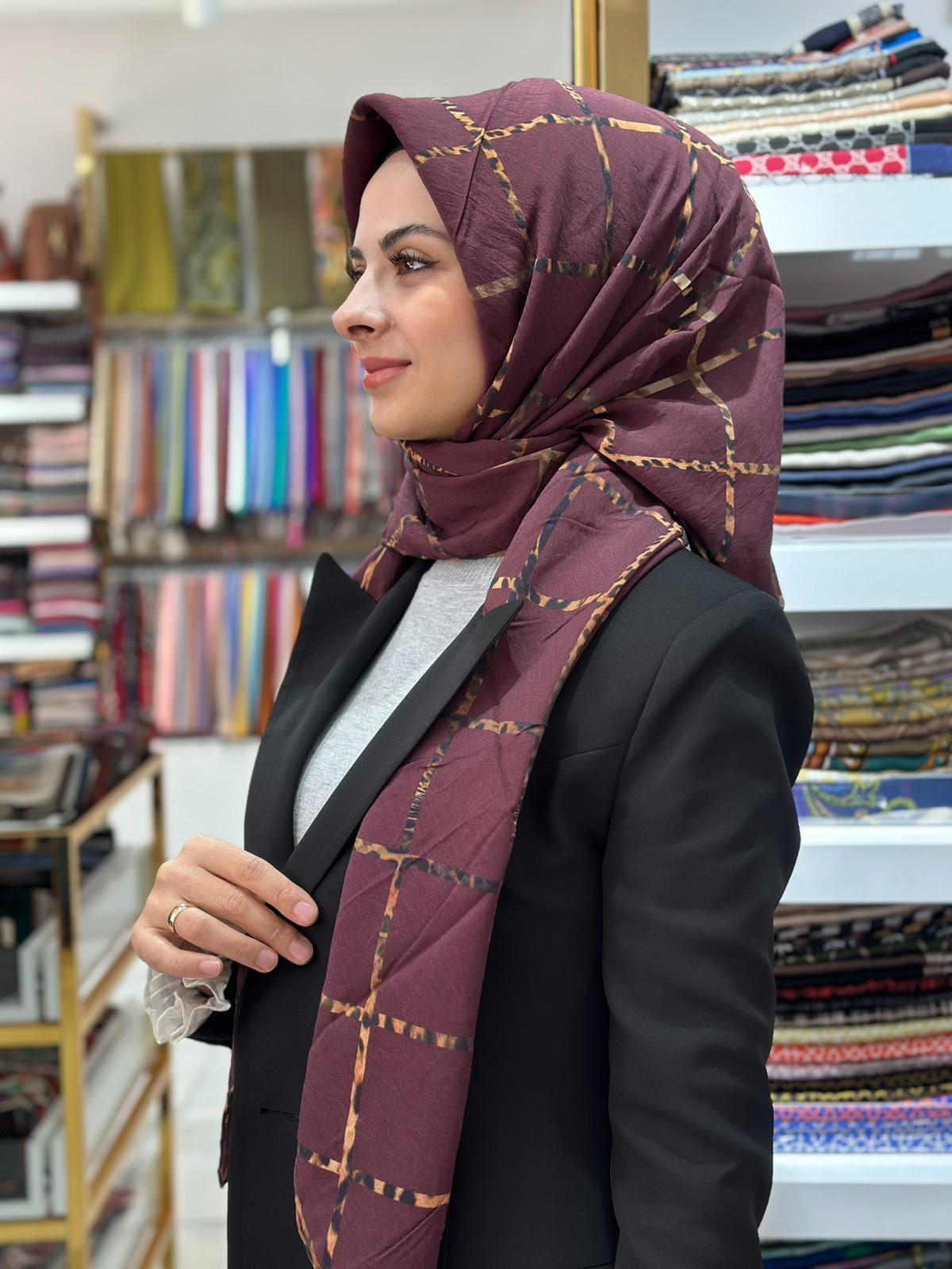 La Boutique Organik Desenli Eşarp 5813