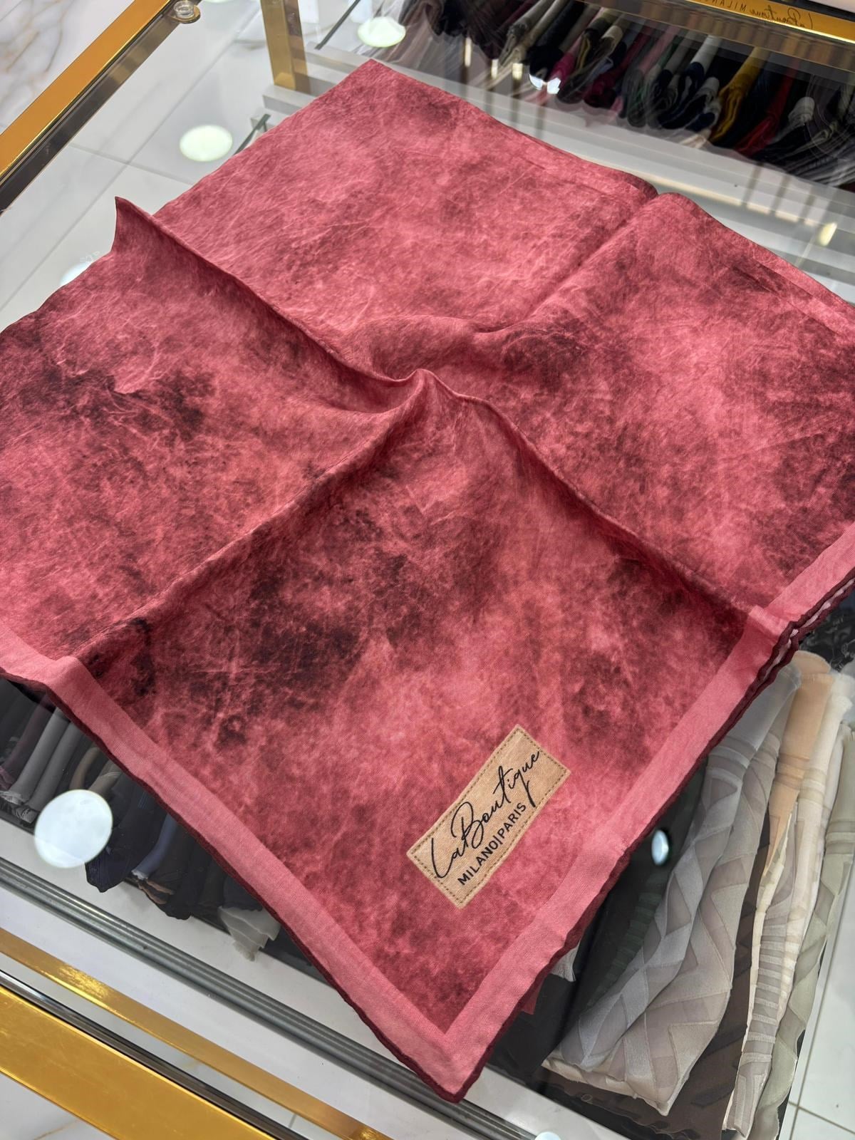 La Boutique Yeni Sezon Bulut Tek Renk Güz Yaz Serinliği Eşarp 4792