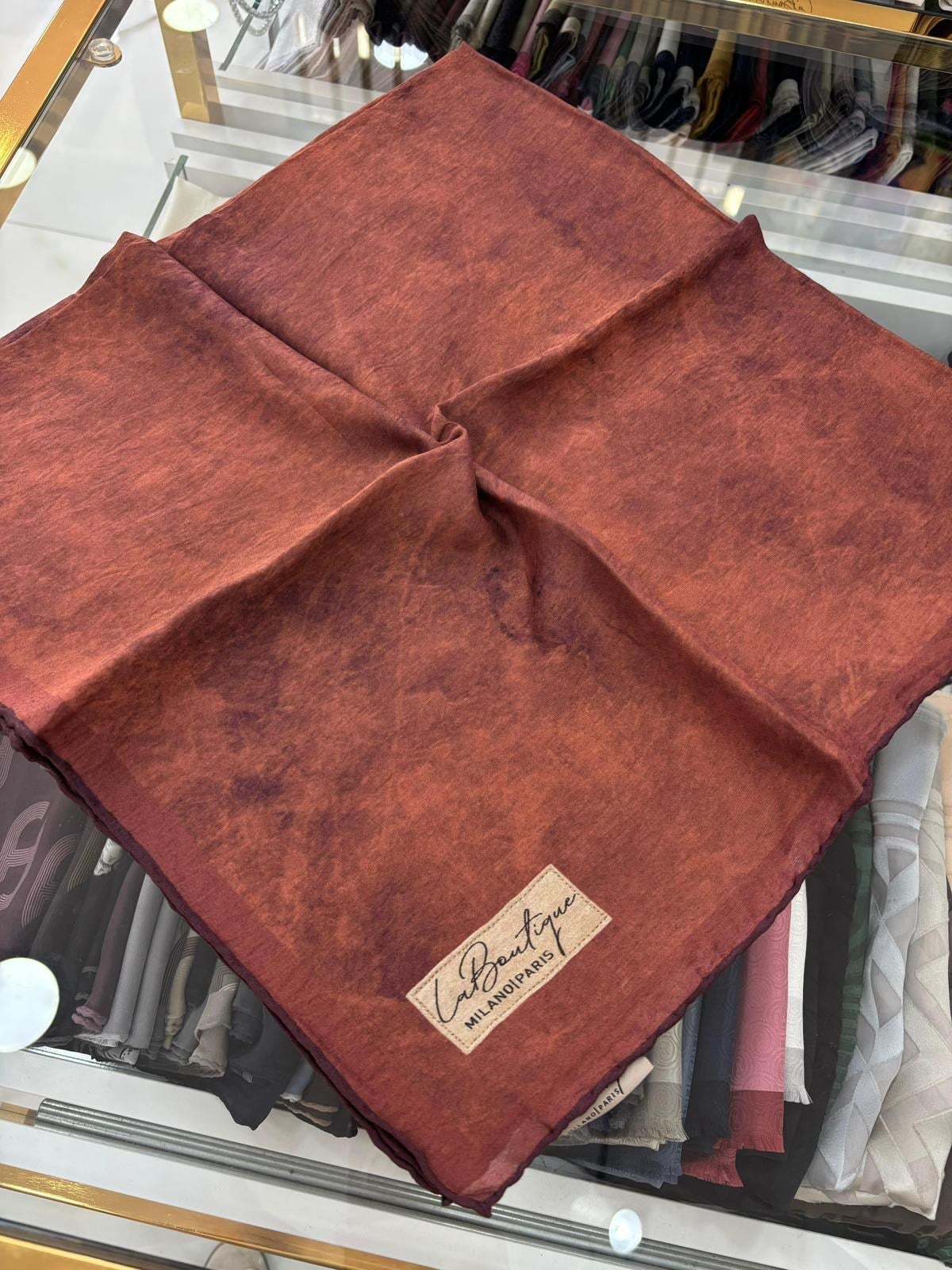 La Boutique Yeni Sezon Bulut Tek Renk Güz Yaz Serinliği Eşarp 7125