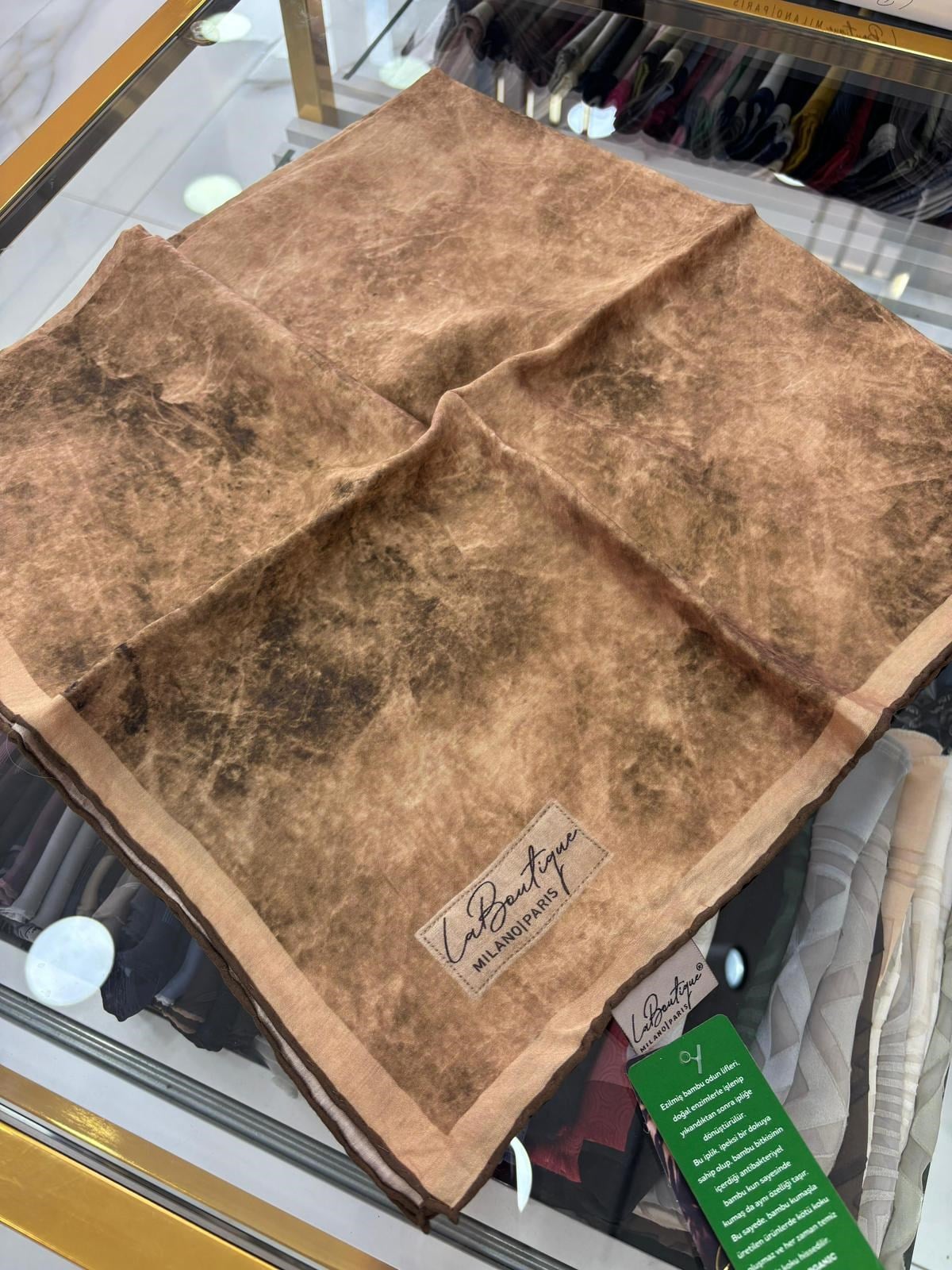 La Boutique Yeni Sezon Bulut Tek Renk Güz Yaz Serinliği Eşarp 4798