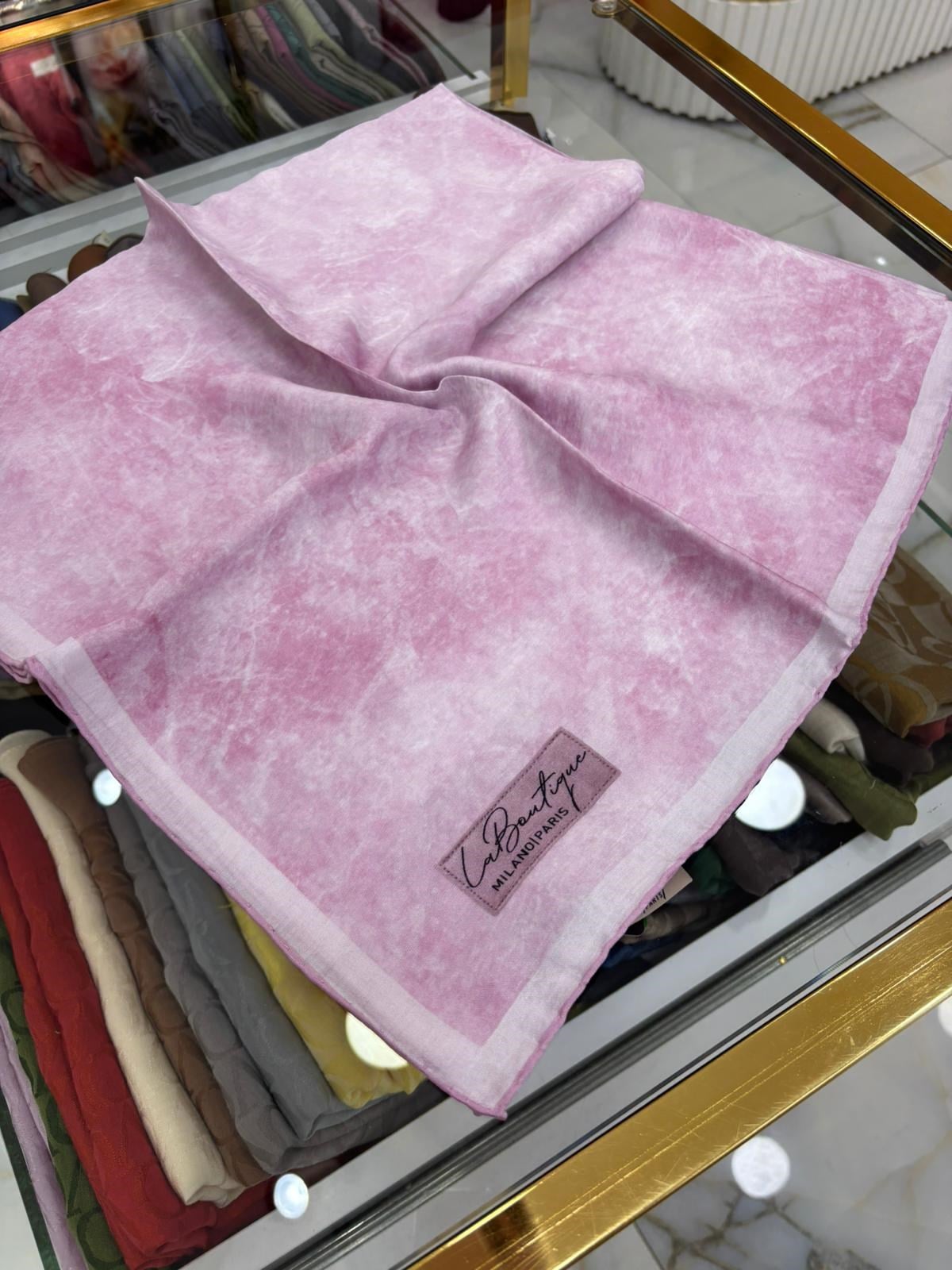 La Boutique Yeni Sezon Bulut Tek Renk Güz Yaz Serinliği Eşarp 7140