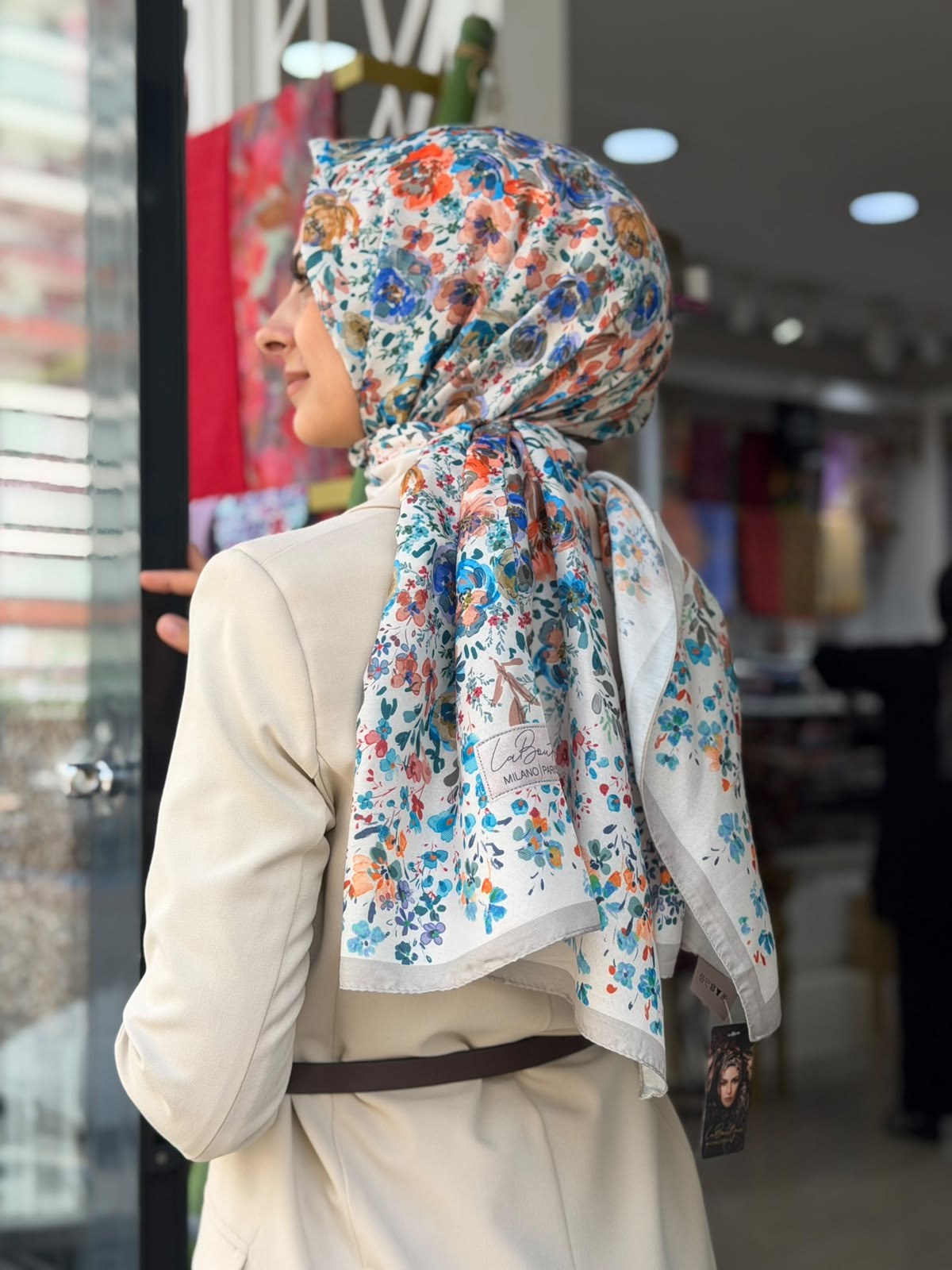 La Boutique Yeni Sezon Desenli Özel Seri Şal 03