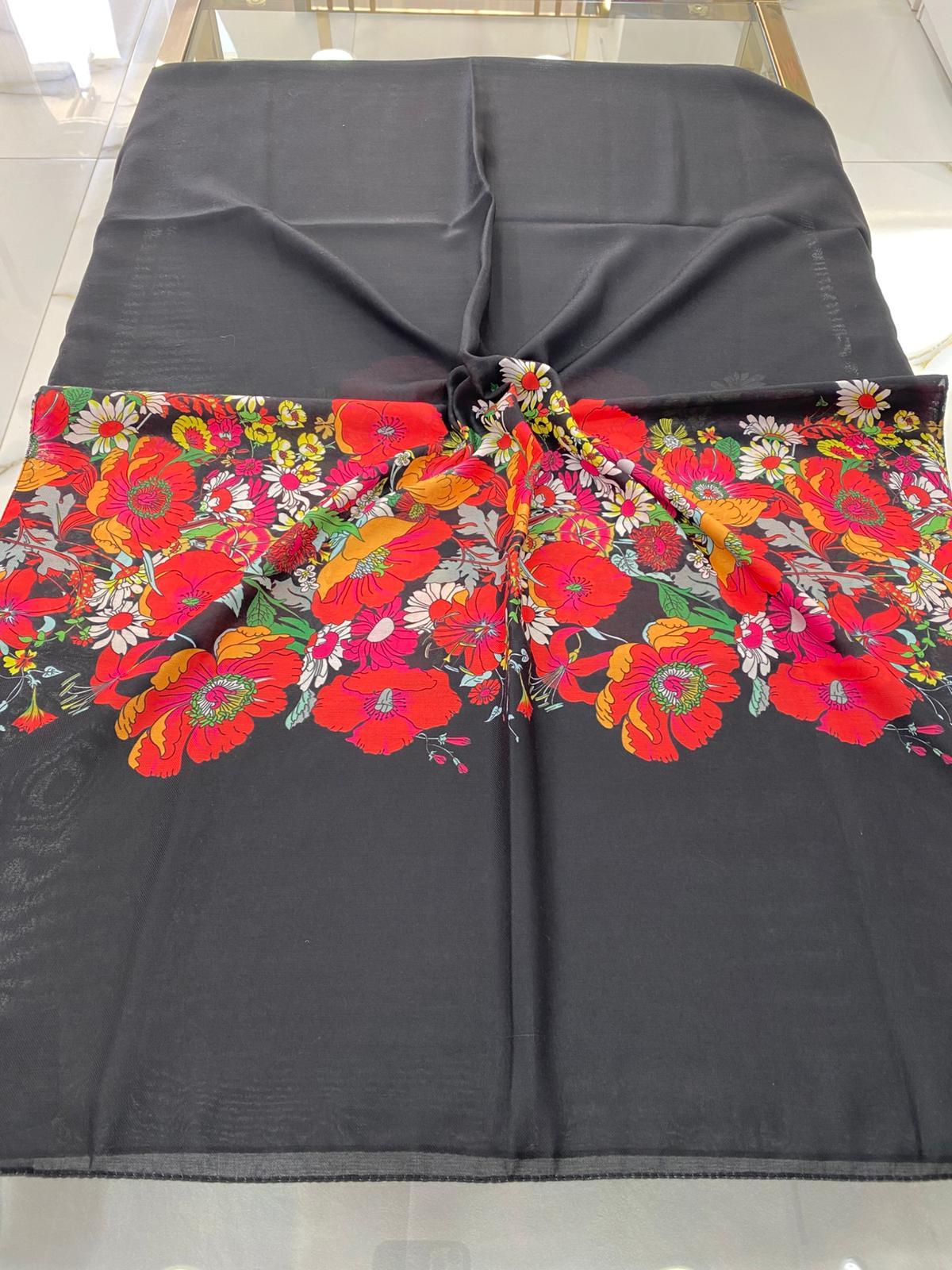 Ladure Desenli Soft Pamuklu Şal 02 