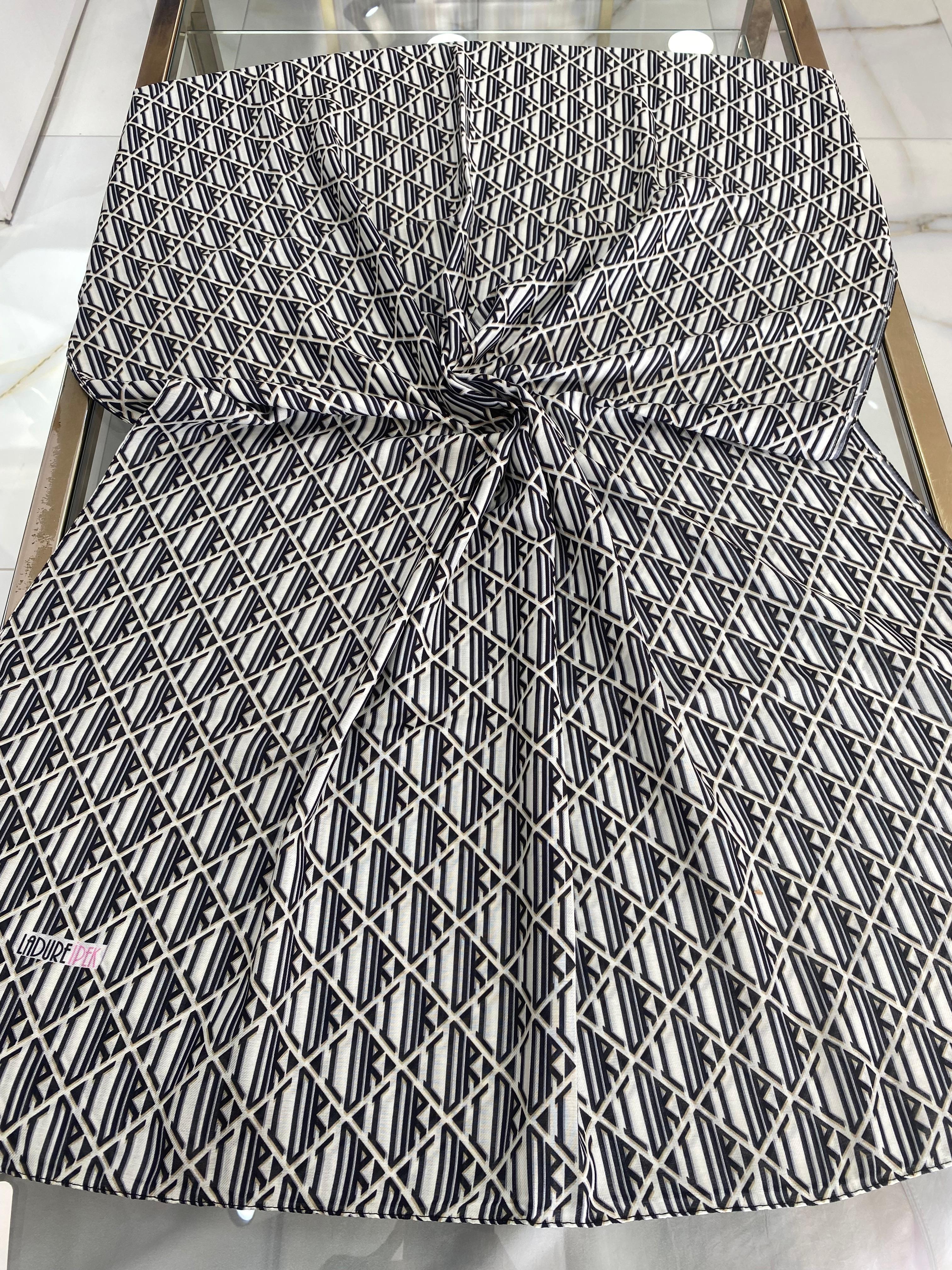 Ladure Logo Desenli Butik Şal