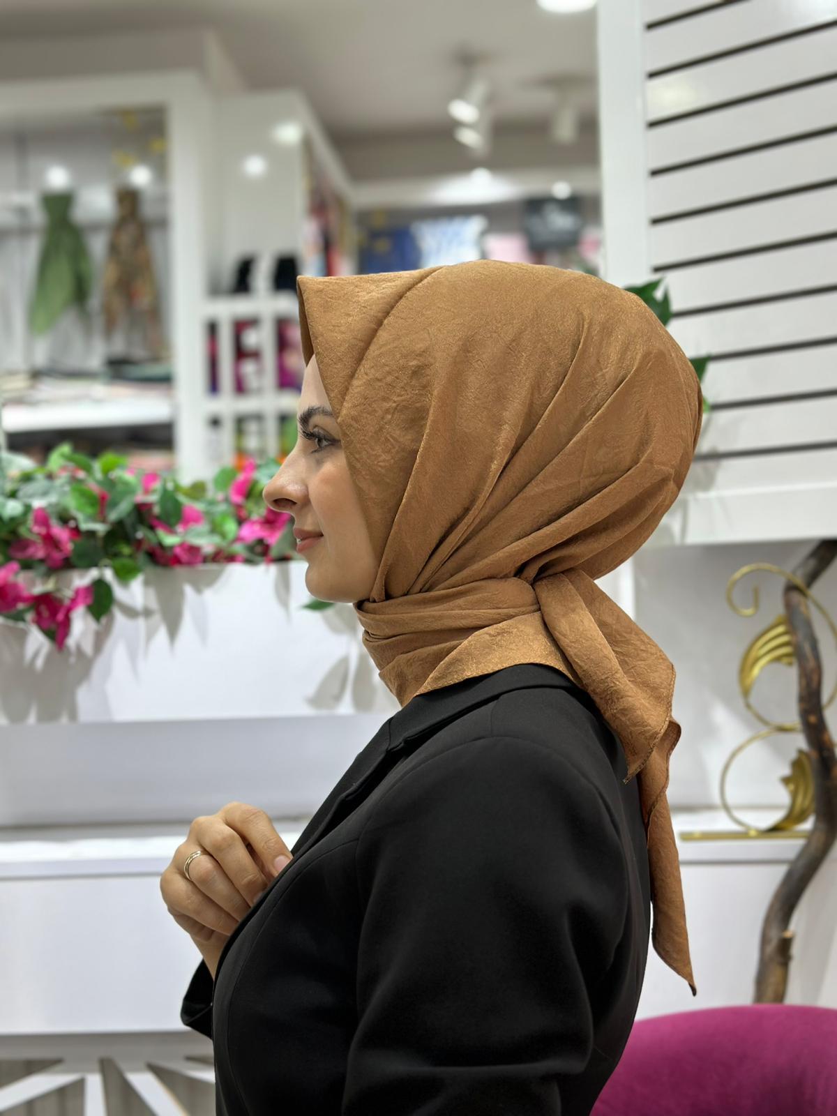 Liza Efekt Şal 11 Camel Rengi