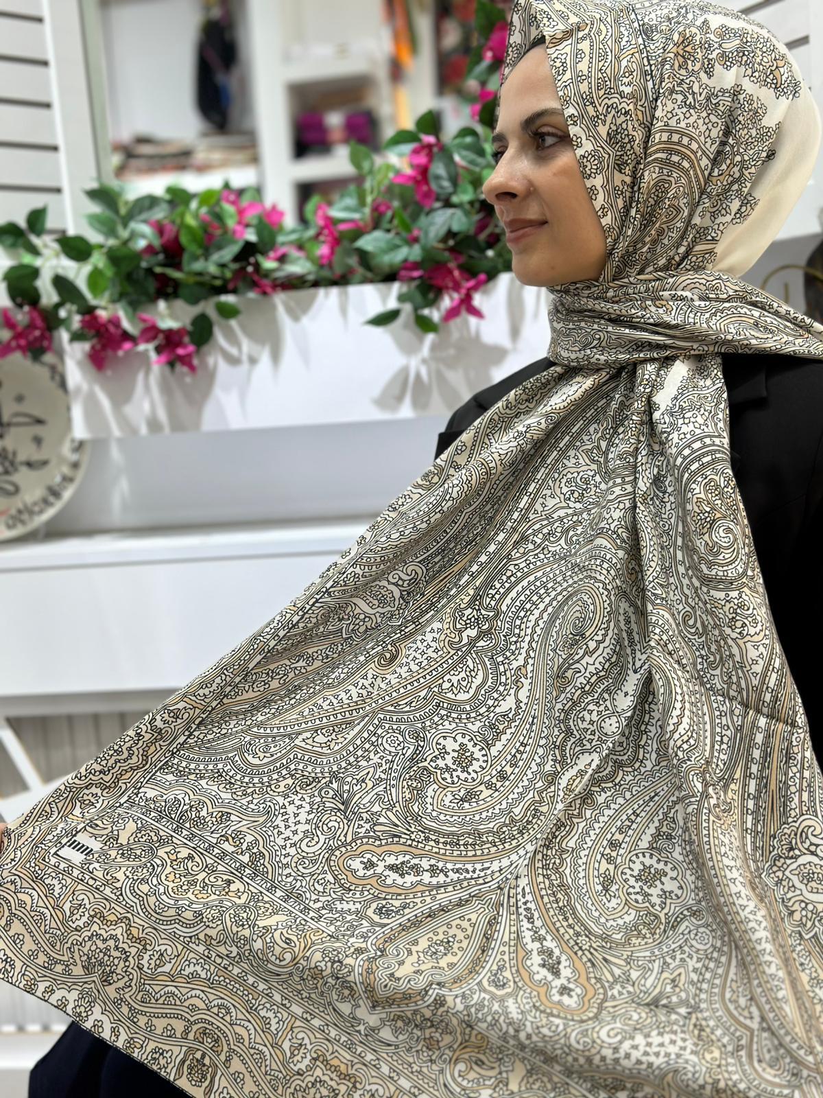 Moreno Silk Dessenli Şal 03