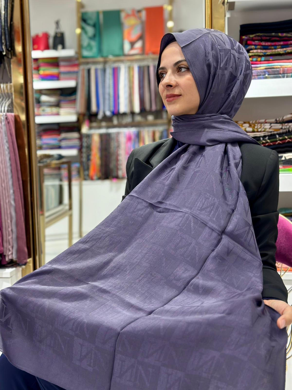 Noura Laura Lyocell Şal Antrasit Rengi