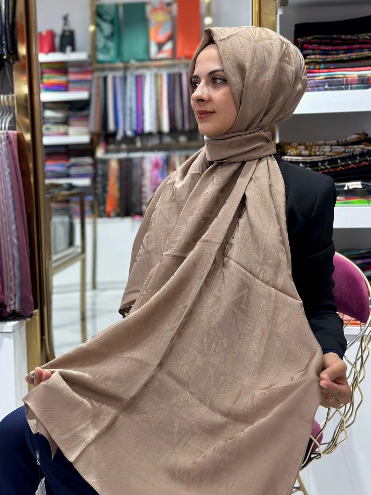 Noura Laura Lyocell Şal Latte Rengi