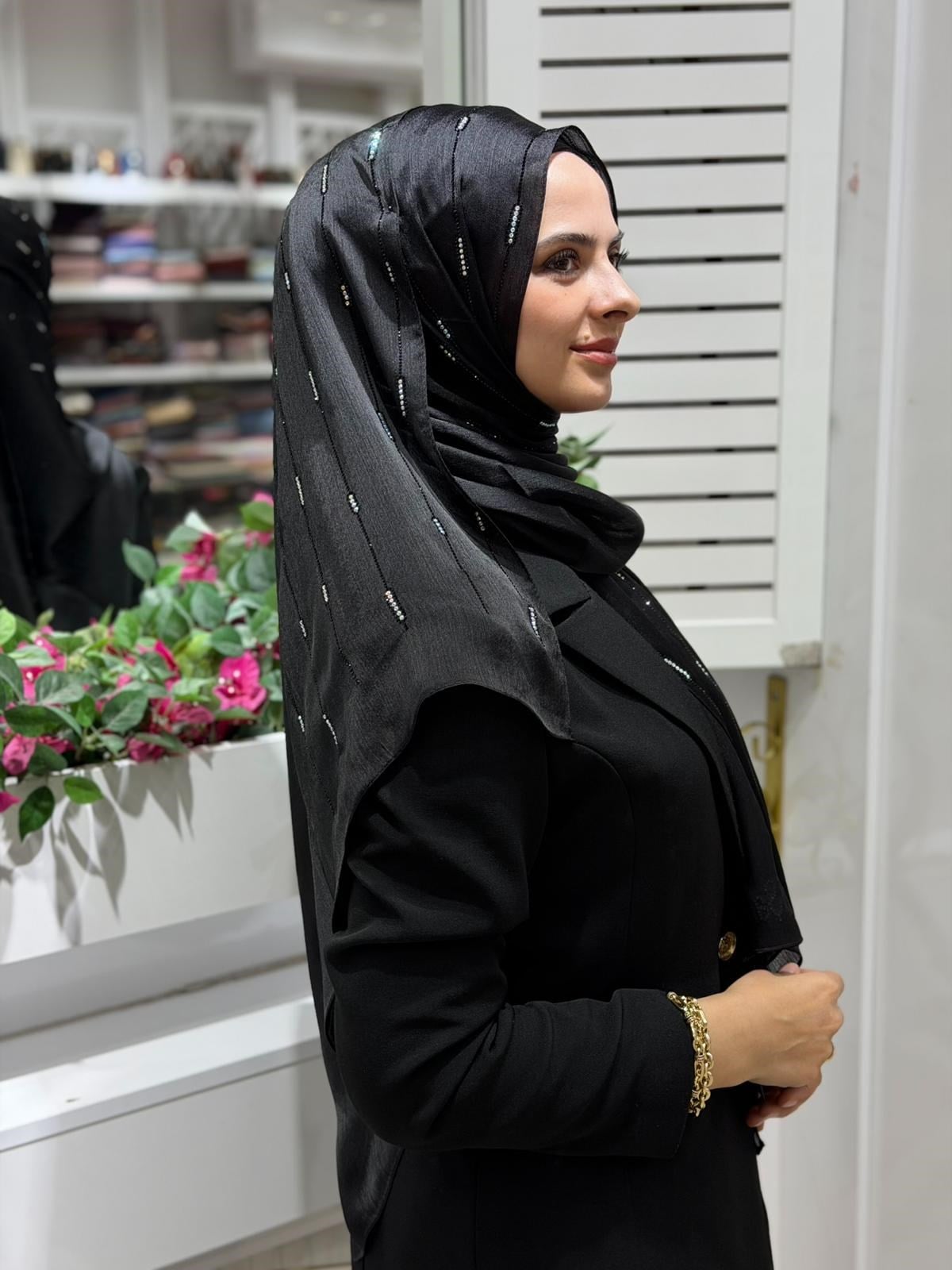 Şehri Şal Abiye Taşlı Janjan Şal
