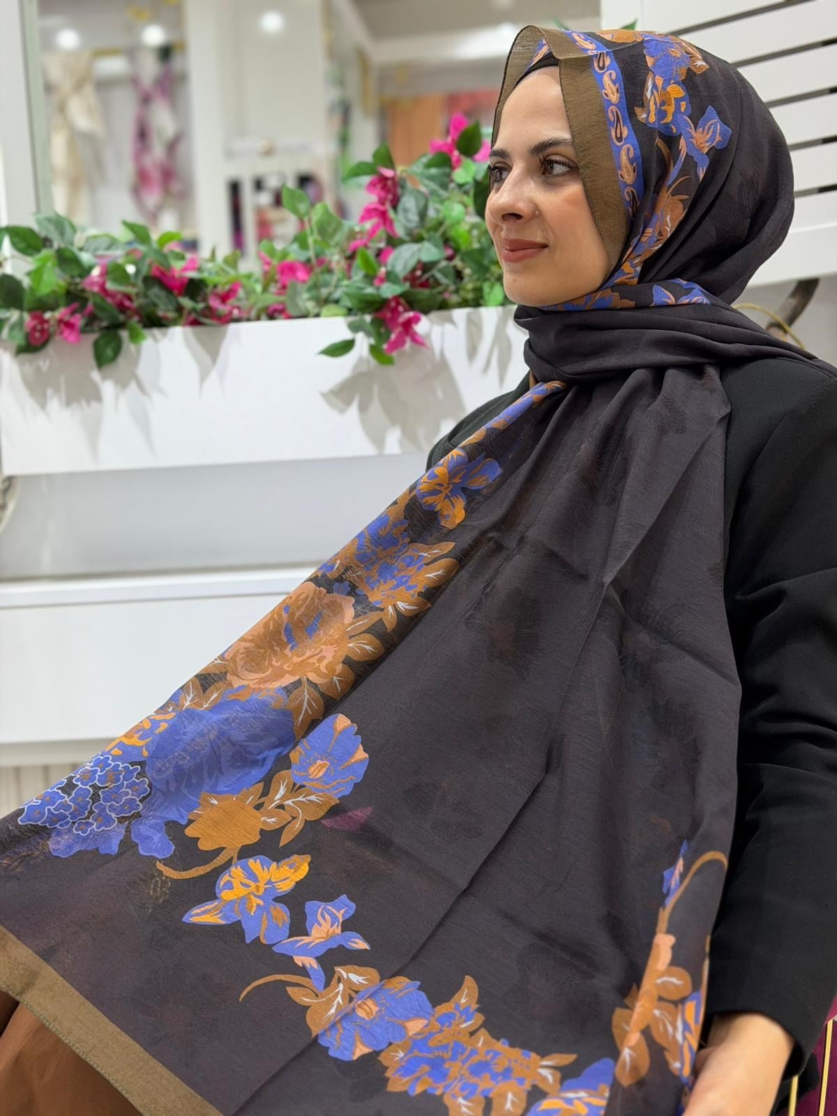 Shamia Jakarlı İpek Şal 07