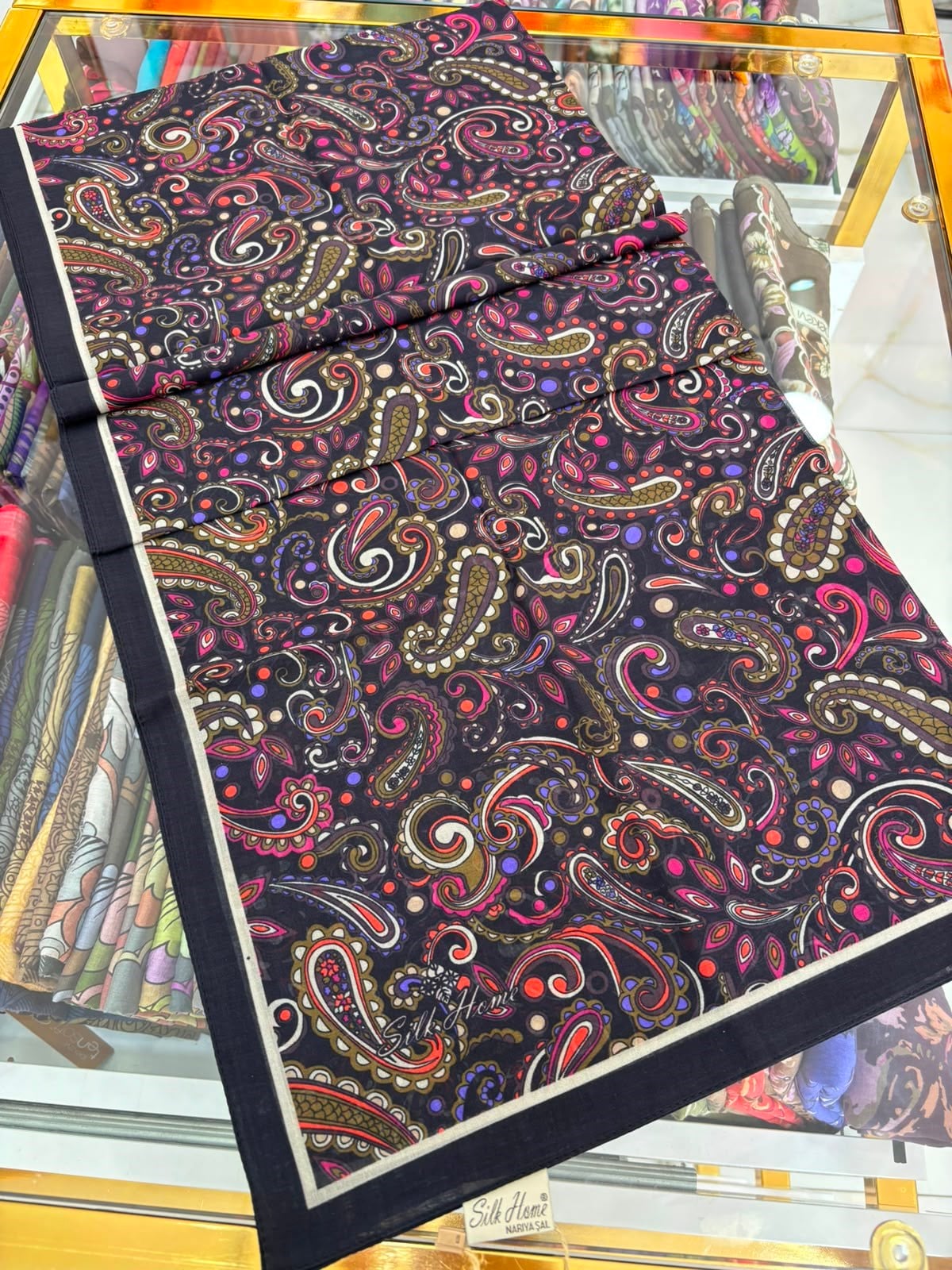 Silk Home Desenli Şal 04