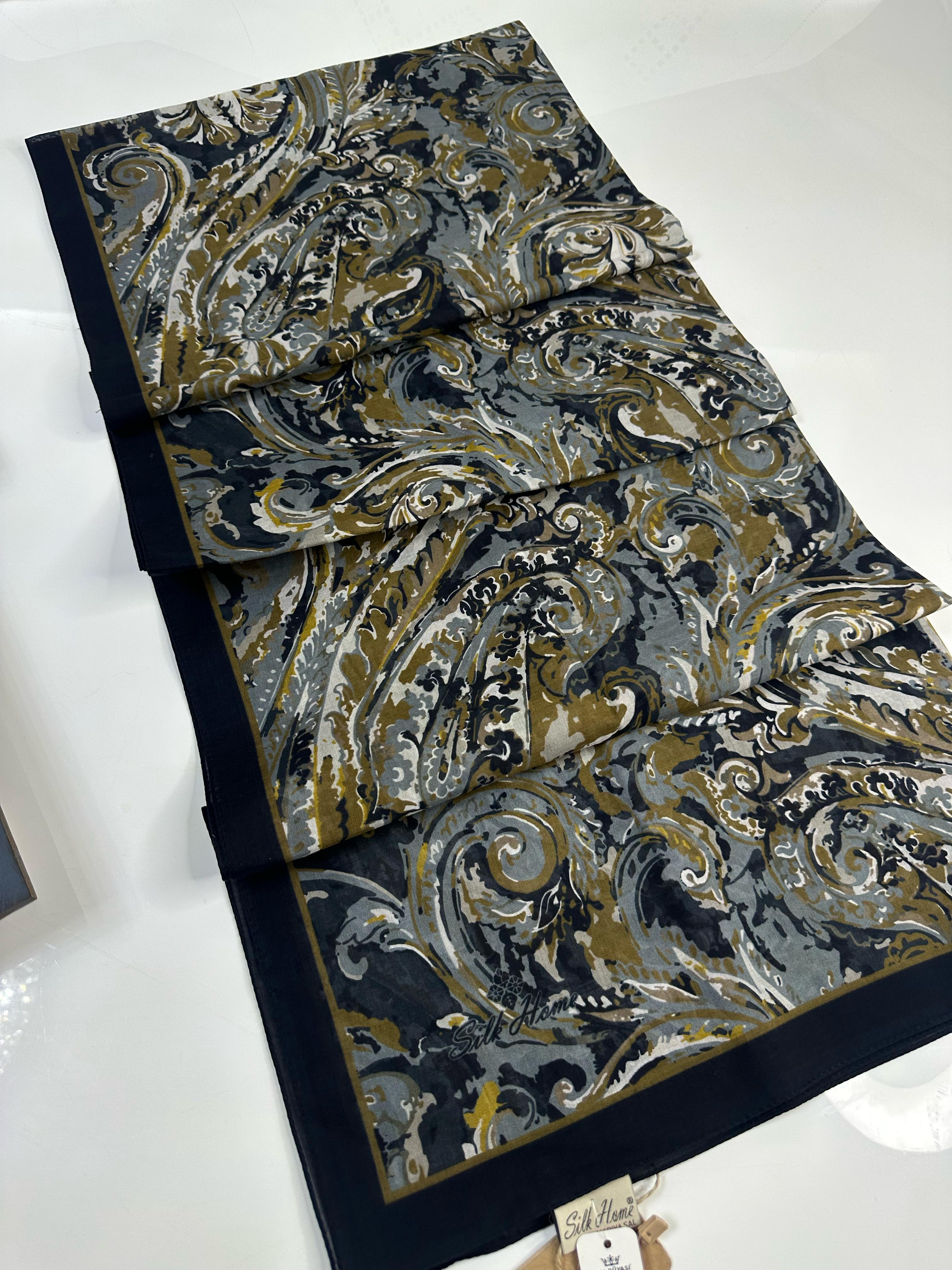 Silk Home Desenli Şal 07