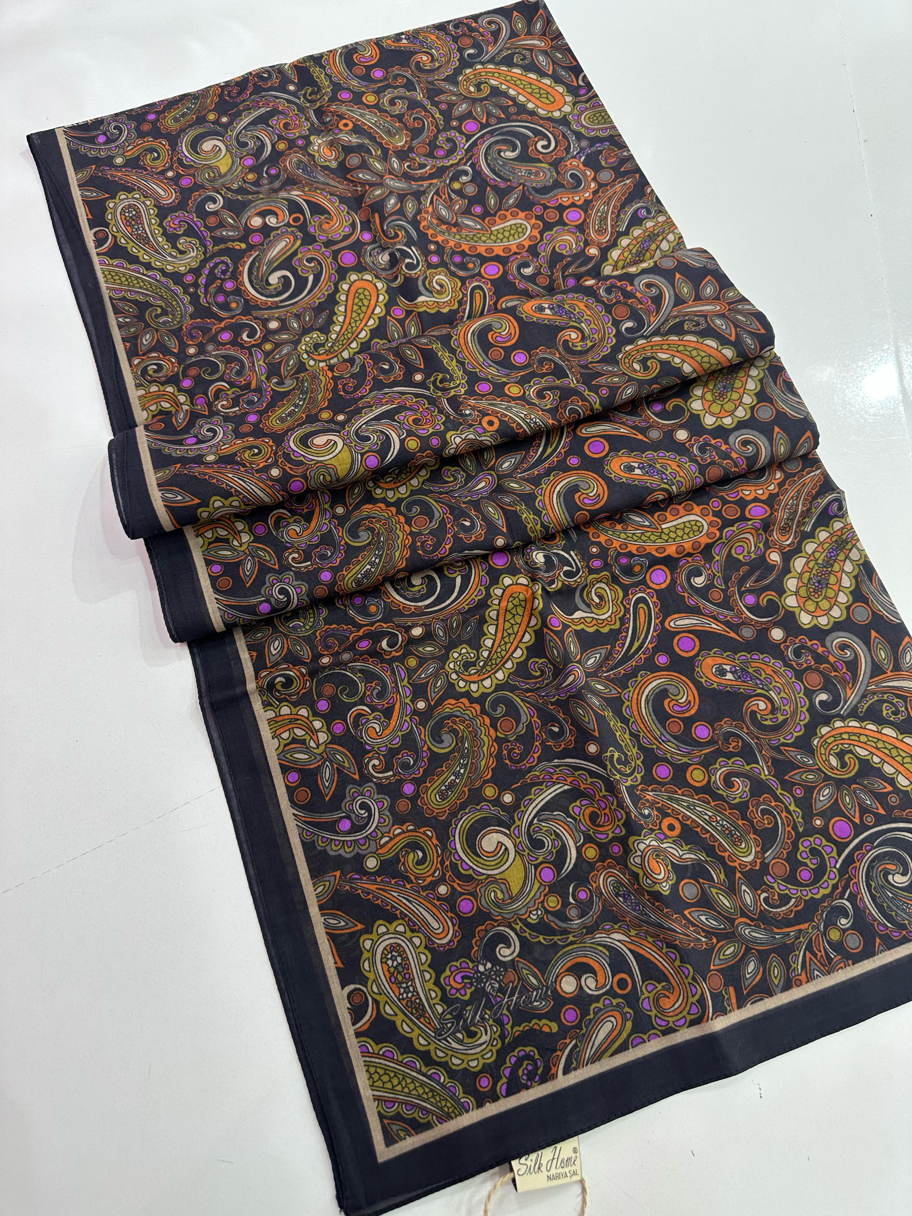 Silk Home Desenli Şal 11