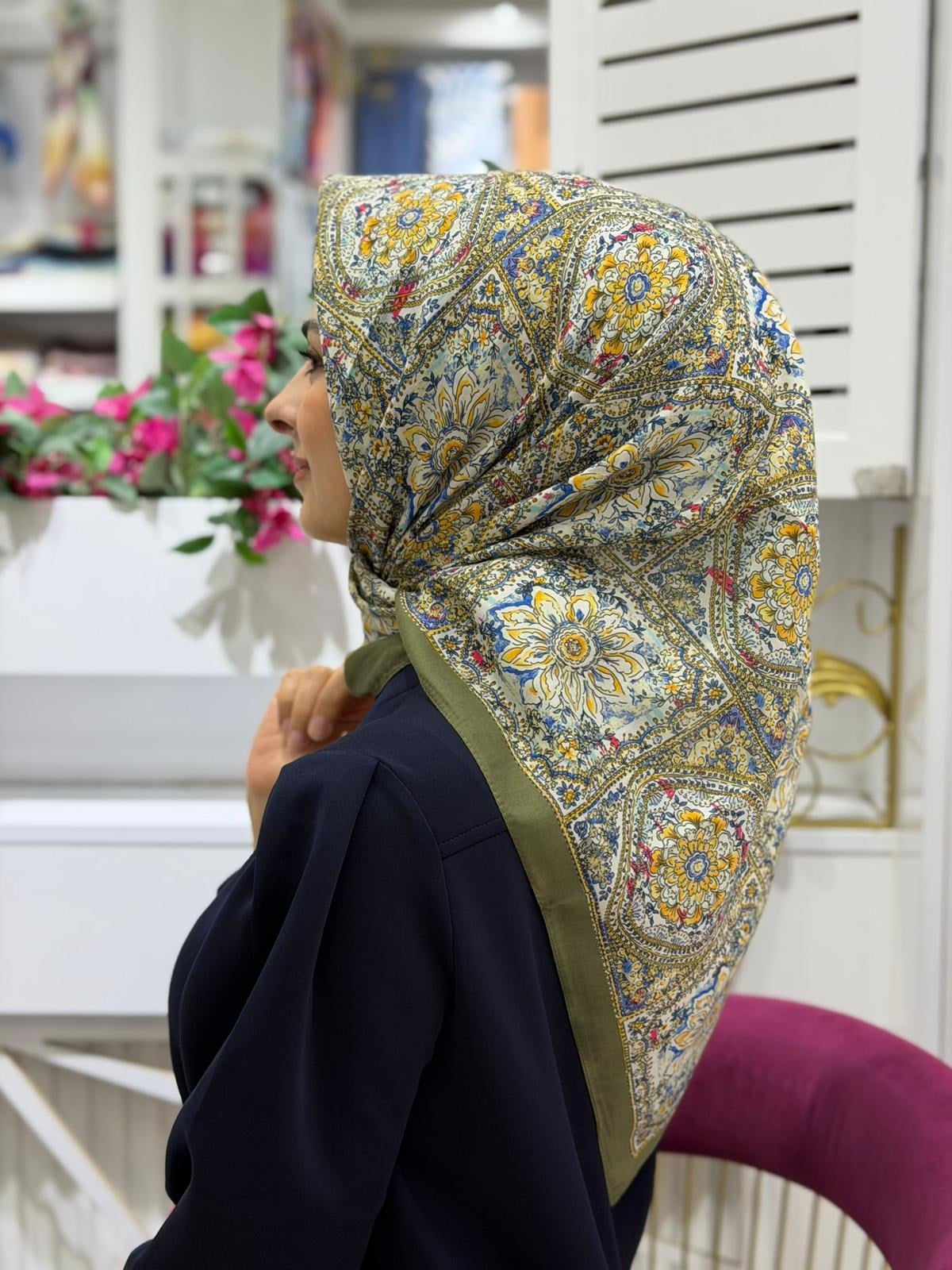 Siyane Bursa Mozaik Desen 15