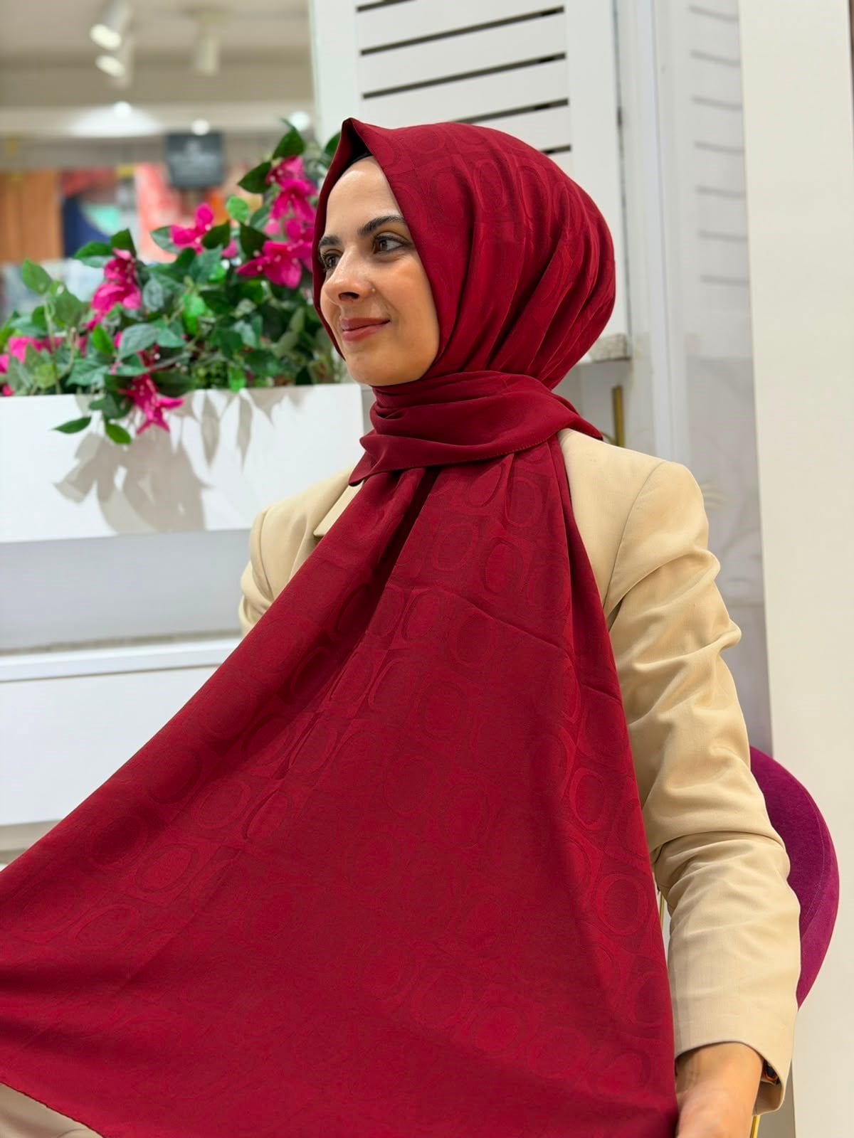 Siyane Havai Jakarlı Şal 08