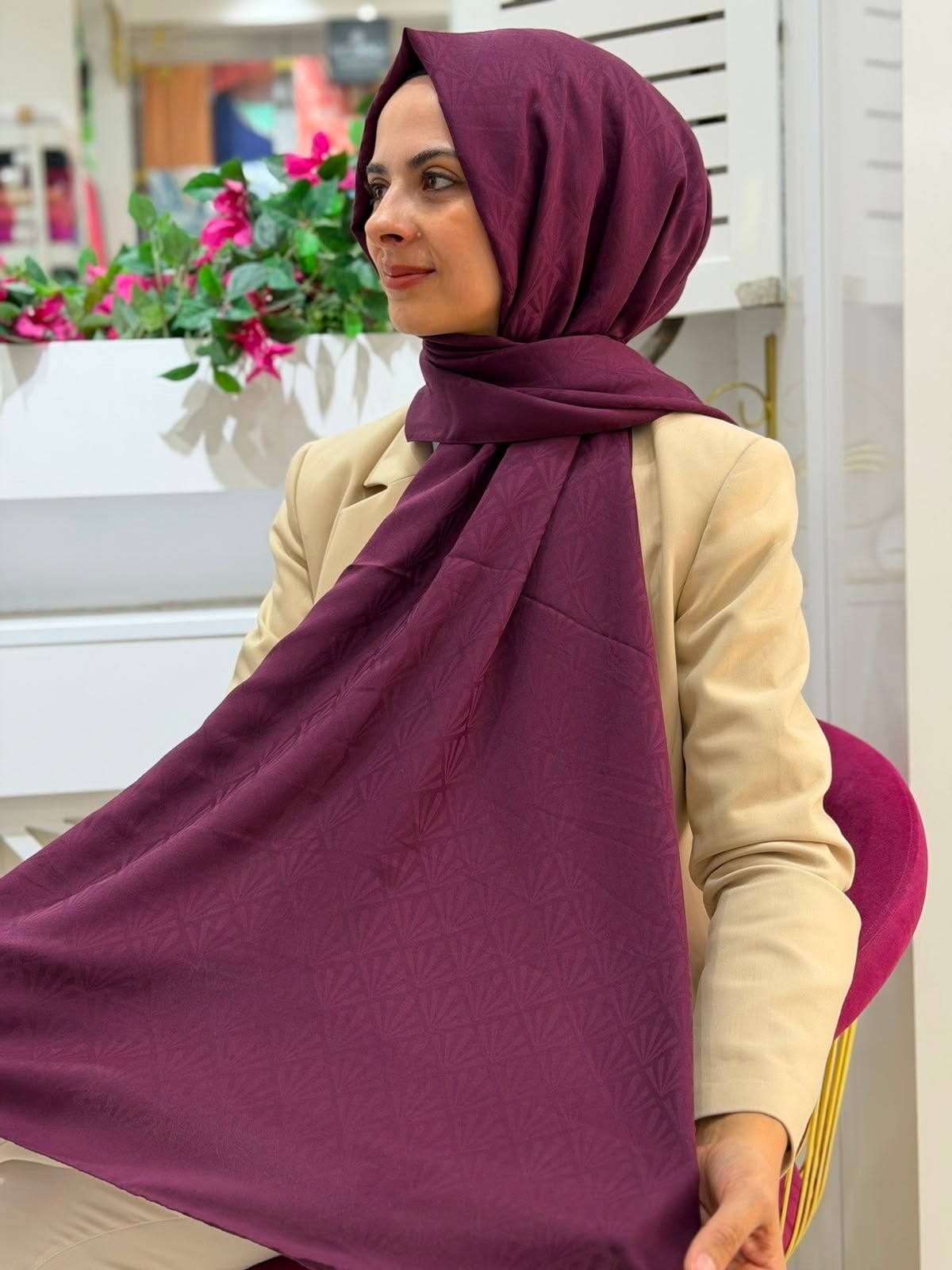 Siyane Havai Jakarlı Şal 19
