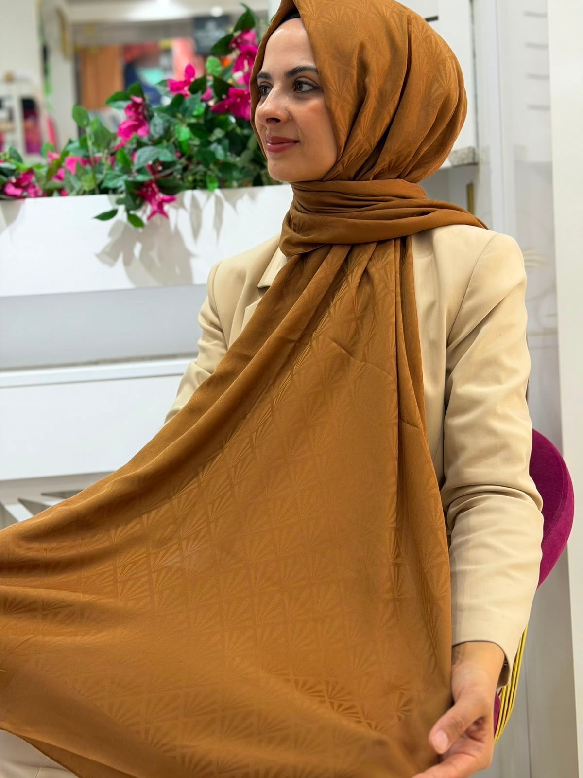 Siyane Havai Jakarlı Şal 20