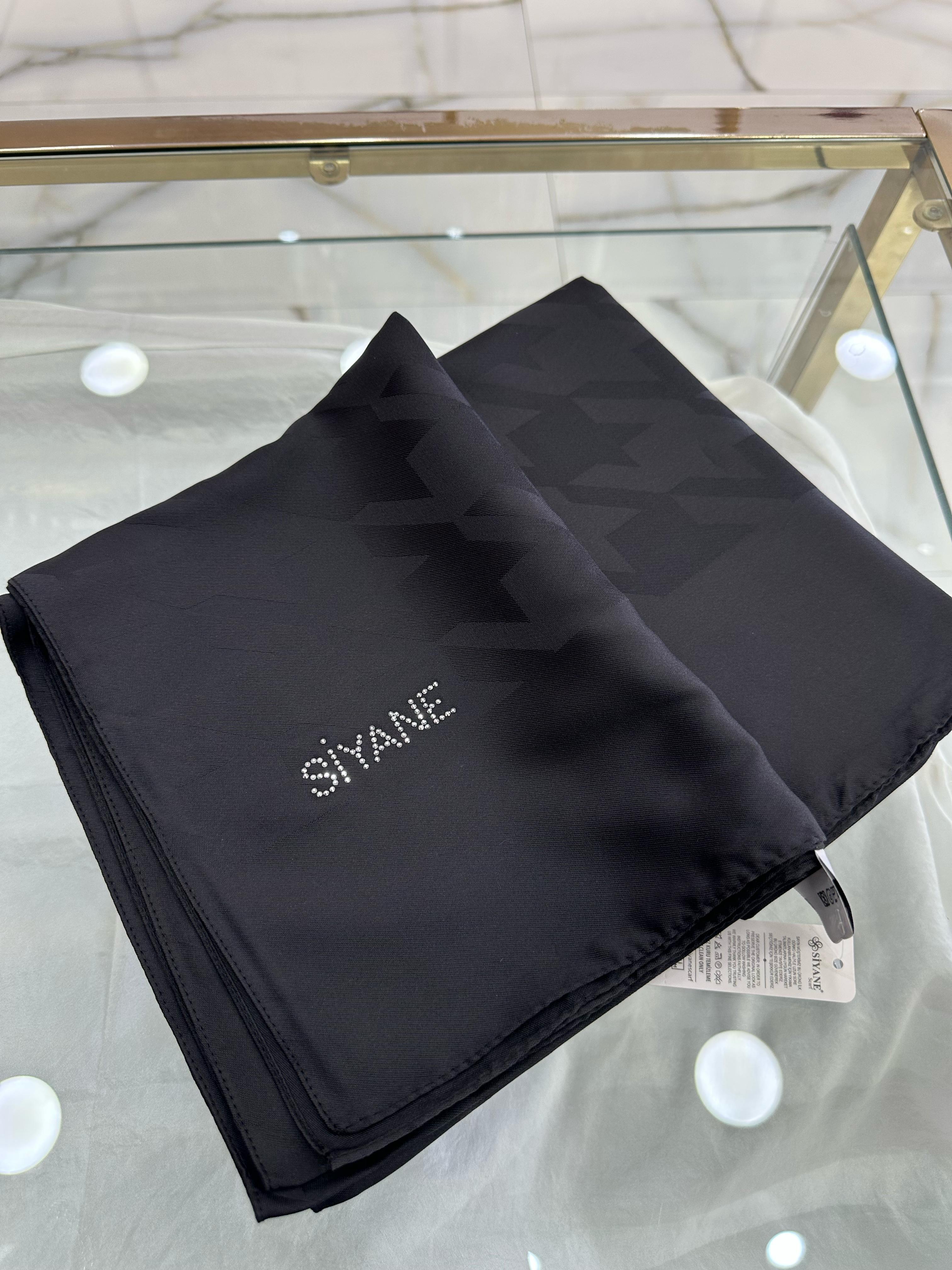 Siyane Jakarlı Şal Siyah