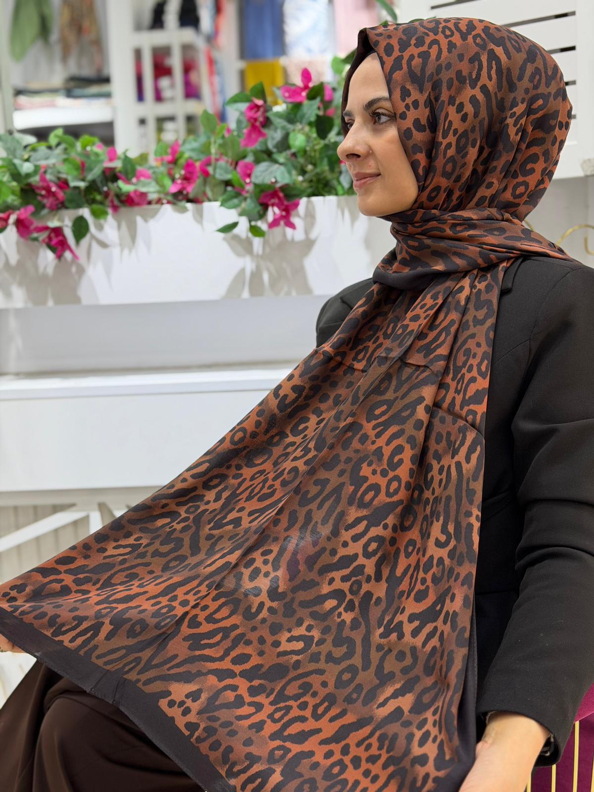 Siyane Premium Pamuk - Floş Şal 02