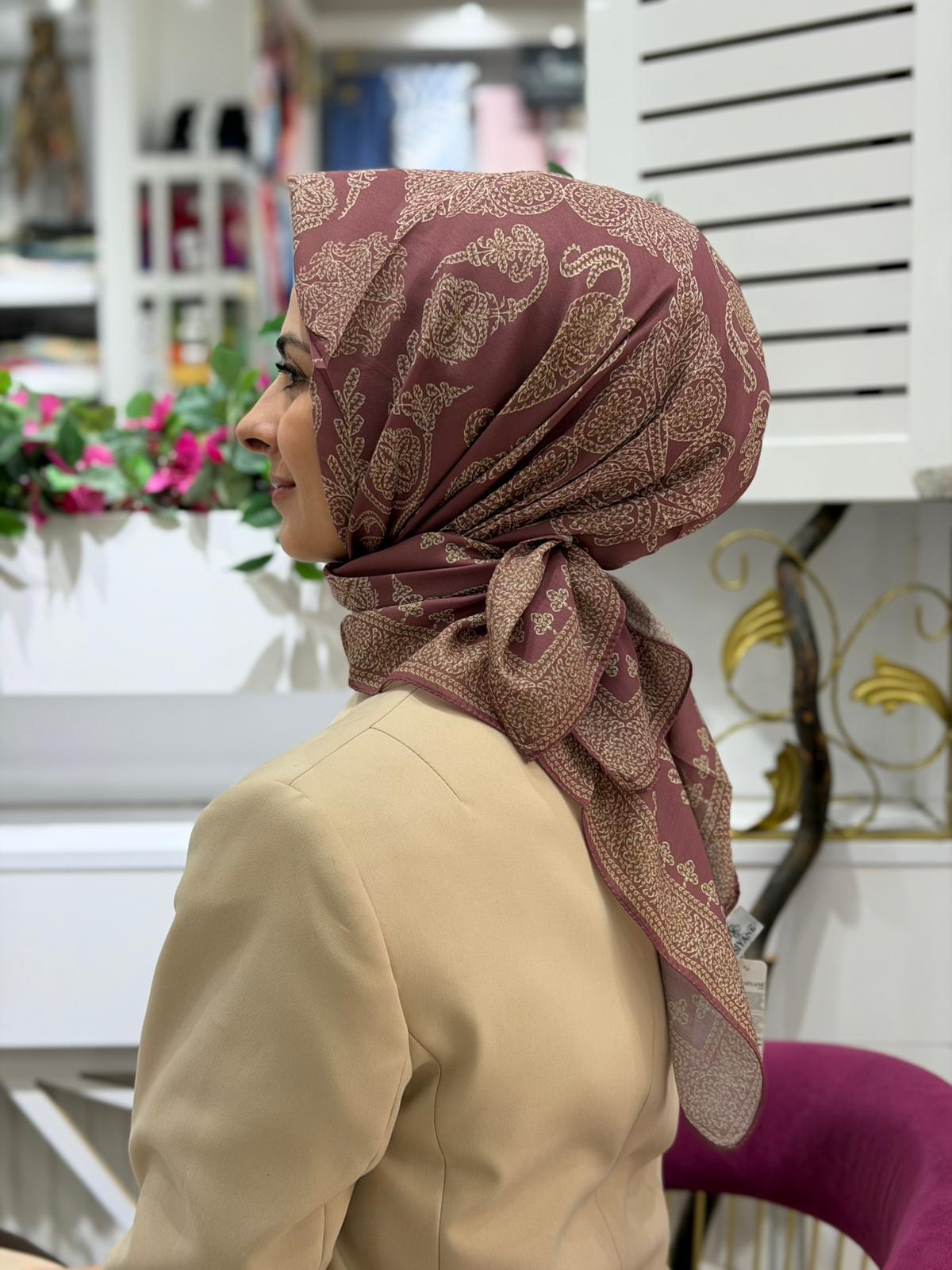 Siyane Yeni Motif Eşarp 03