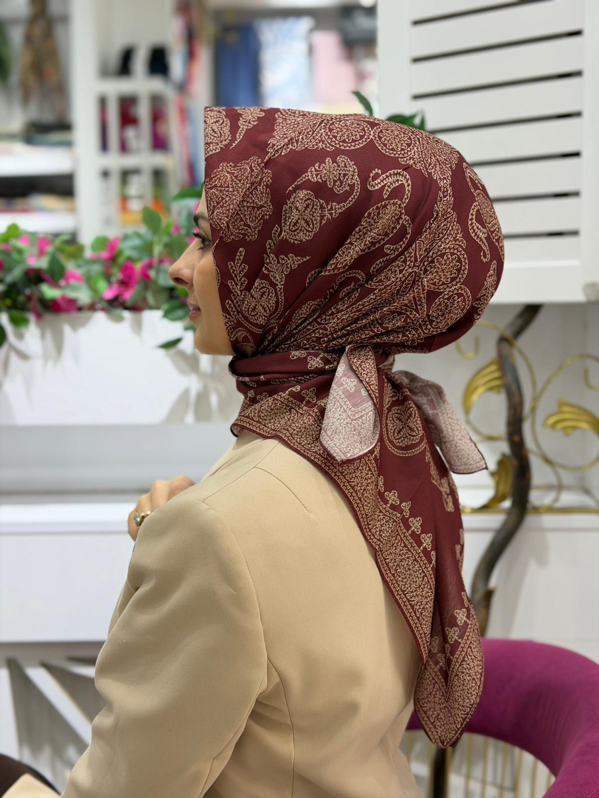 Siyane Yeni Motif Eşarp 05