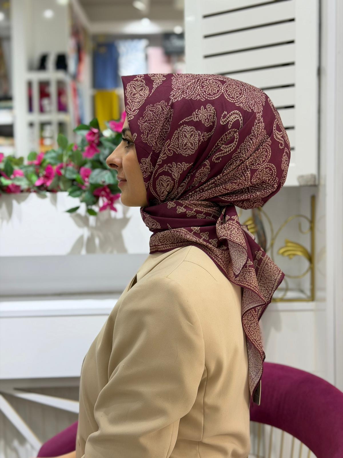Siyane Yeni Motif Eşarp 11