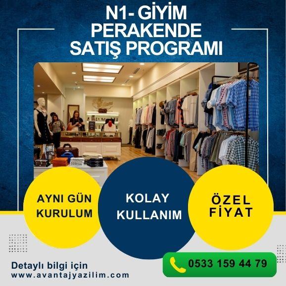 N1-GİYİM PROGRAMI     PERAKENDE SATIŞ PROGRAMI     STOK YÖNETİMİ