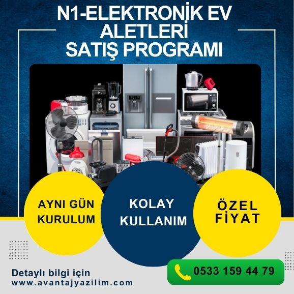 N1-ELEKTRONİK EV ALETLERİ PROGRAMI     PERAKENDE SATIŞ PROGRAMI     STOK YÖNETİMİ 