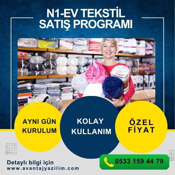 N1-EV TEKSTİL PROGRAMI     PERAKENDE SATIŞ PROGRAMI     STOK YÖNETİMİ 