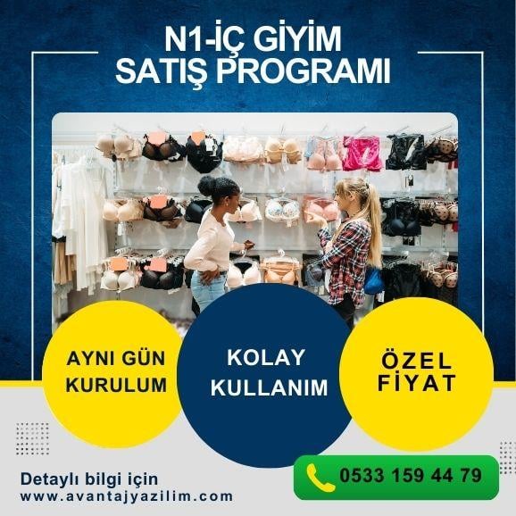 N1-İÇ GİYİM PROGRAMI     PERAKENDE SATIŞ PROGRAMI     STOK YÖNETİMİ