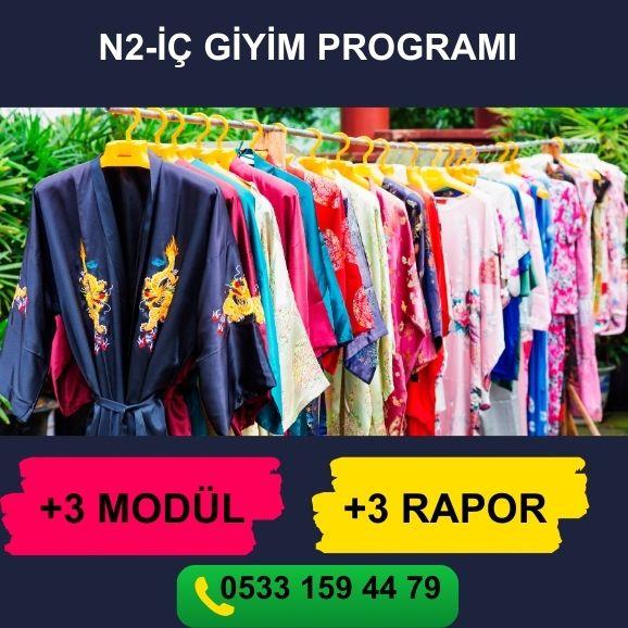 N2-İÇ GİYİM PROGRAMI     PERAKENDE BARKODLU SATIŞ PROGRAMI     STOK YÖNETİMİ      PERSONEL MAAŞ MODÜLÜ     PERSONEL PİRİM MODÜLÜ     KASA  ÇIKIŞ-GİDER MODÜLÜ     FİŞ BAZLI SATIŞ RAPORU     ÜRÜN SATIŞ HIZ RAPORU     ŞÜPHELİ İŞLEMLER RAPORU