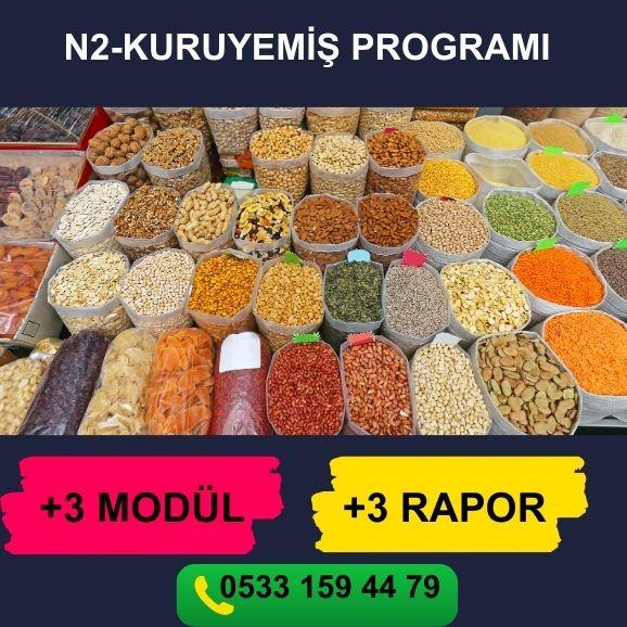 N2-KURUYEMİŞ PROGRAMI     PERAKENDE BARKODLU SATIŞ PROGRAMI     STOK YÖNETİMİ      PERSONEL MAAŞ MODÜLÜ     PERSONEL PİRİM MODÜLÜ     KASA  ÇIKIŞ-GİDER MODÜLÜ     FİŞ BAZLI SATIŞ RAPORU     ÜRÜN SATIŞ HIZ RAPORU     ŞÜPHELİ İŞLEMLER RAPORU