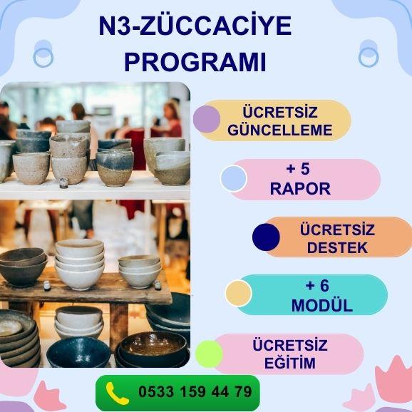 N3-ZÜCCACİYE PROGRAMI STOK YÖNETİMİ PERSONEL MAAŞ MD. PERSONEL PİRİM MODÜLÜ KOLAY SİPARİŞ MODÜLÜ KOLAY SAYIM MODÜLÜ PERAKENDE MÜŞTERİ MODÜLÜ GİDER MODÜLÜ FİŞ BAZLI SATIŞ RAPORU ÜRÜN SATIŞ HIZ RAPORU DÖNEMSEL SATIŞ RPR. ŞÜPHELİ İŞLEMLER RPR. KAZANÇ ANALİZİ