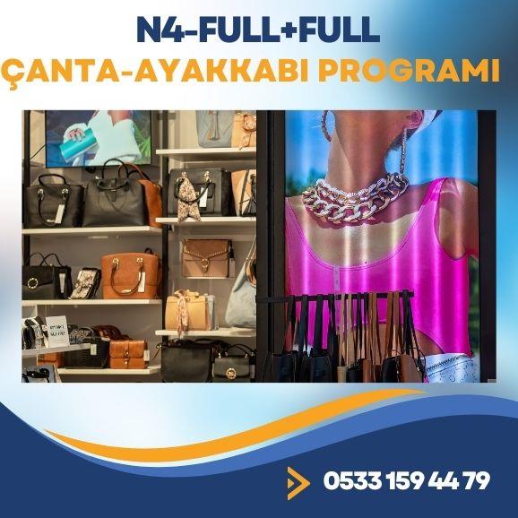 N4-ÇANTA - AYAKKABI PROGRAMI FULL + FULL PAKET PERAKENDE & TOPTAN BARKODLU MUHASEBE VE SATIŞ SİSTEMLERİ İHTİYAÇ DUYABİLECEĞİNİZ  TÜM MODÜLLER VE TÜM RAPORLAMA SİSTEMLERİ İÇERİKLİDİR.SİSTEMLERİ